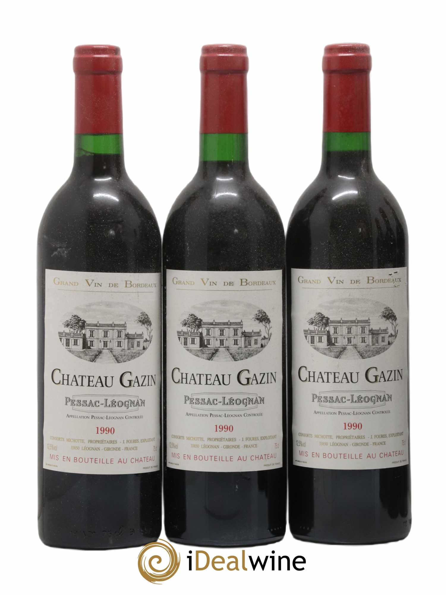 Pessac-Léognan 1990 - Posten von 6 Flaschen - 1