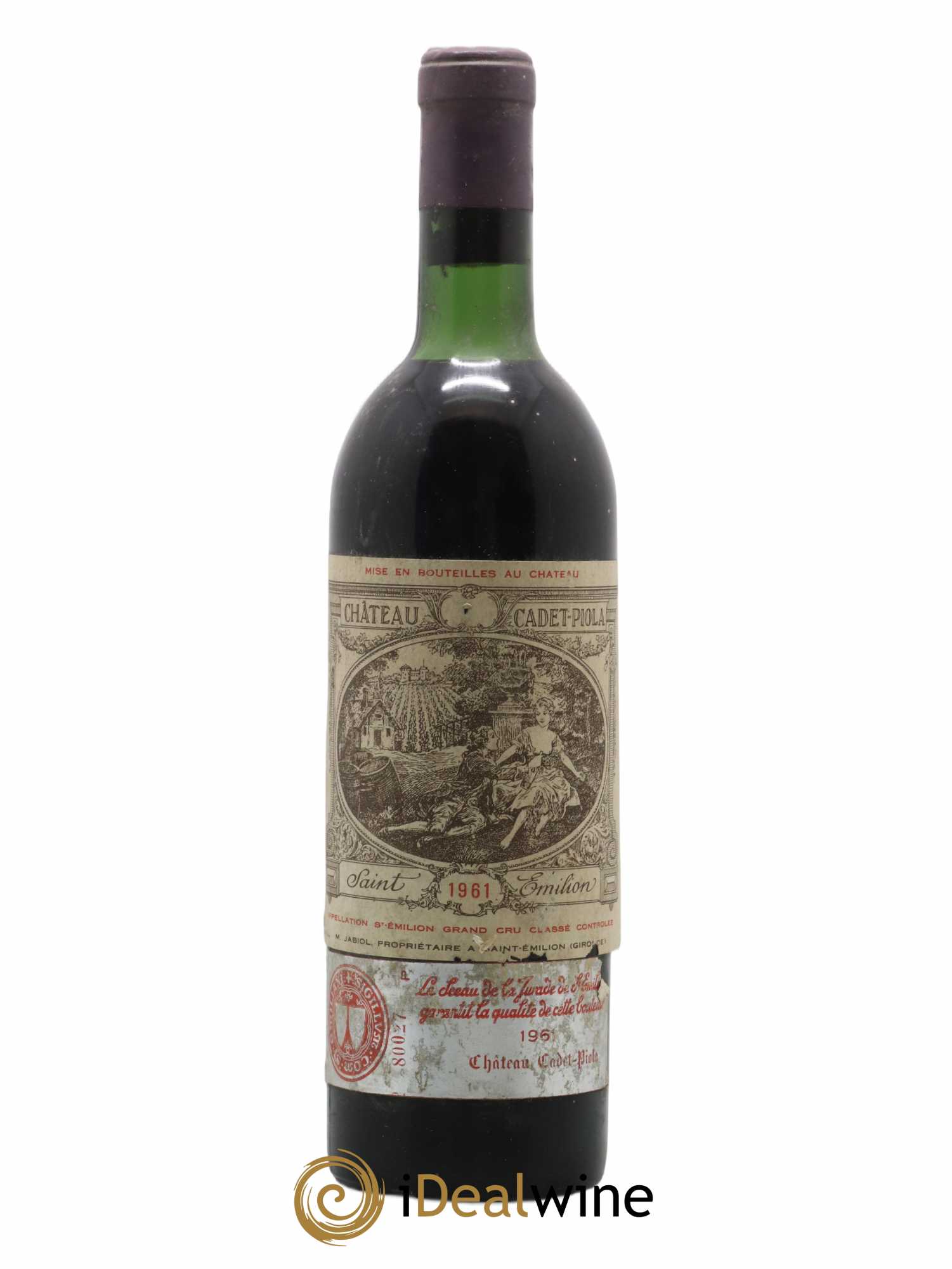 Château Cadet Piola Grand Cru Classé 1961 - Lot de 1 bouteille - 0