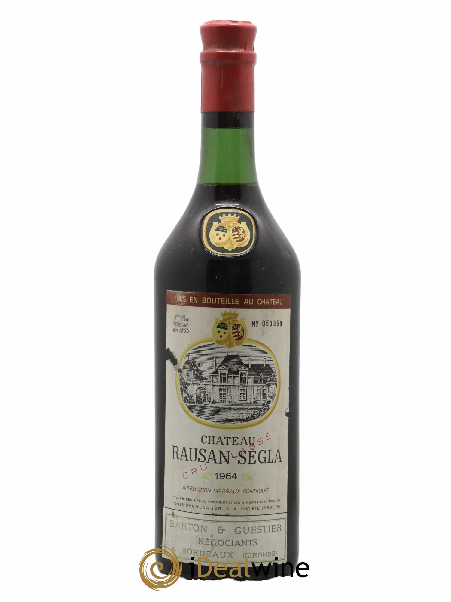 Château Rauzan Ségla Grand Cru Classé 1964 - Lot de 1 bouteille - 0