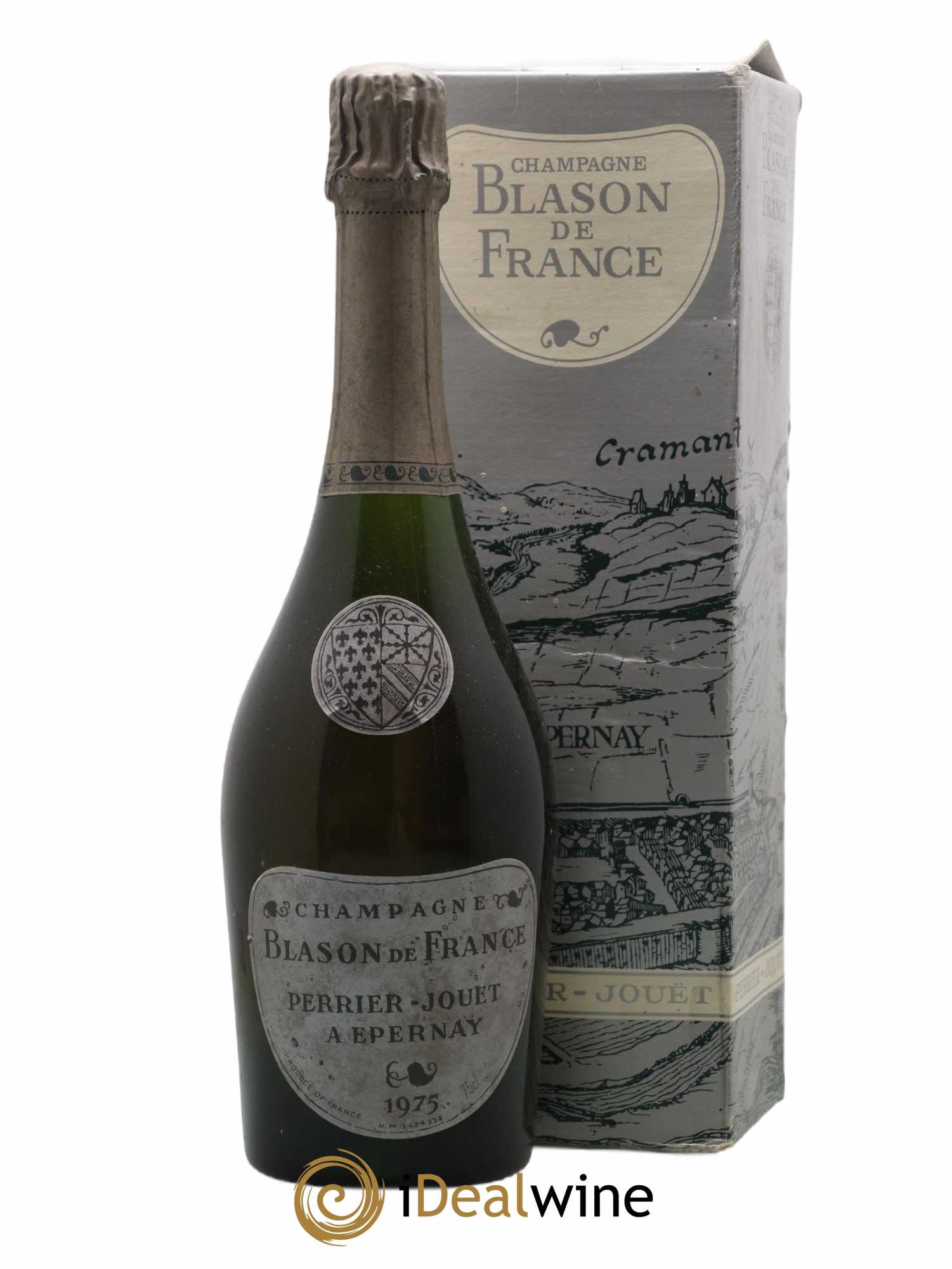 Blason de France Perrier-Jouët 1975 - Lot de 1 bouteille - 0