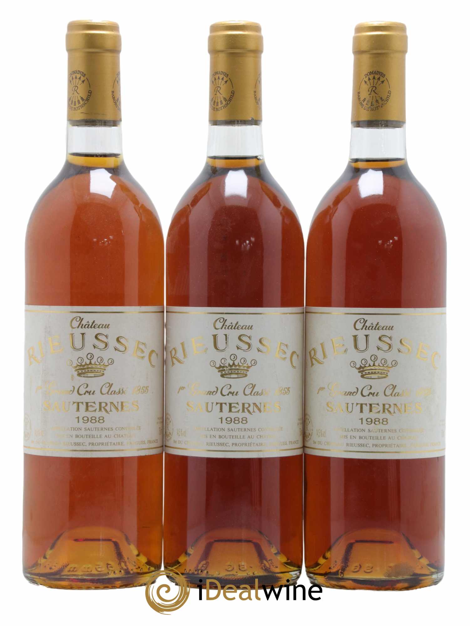 Château Rieussec 1er Grand Cru Classé 1988 - Lotto di 3 bottiglie - 0