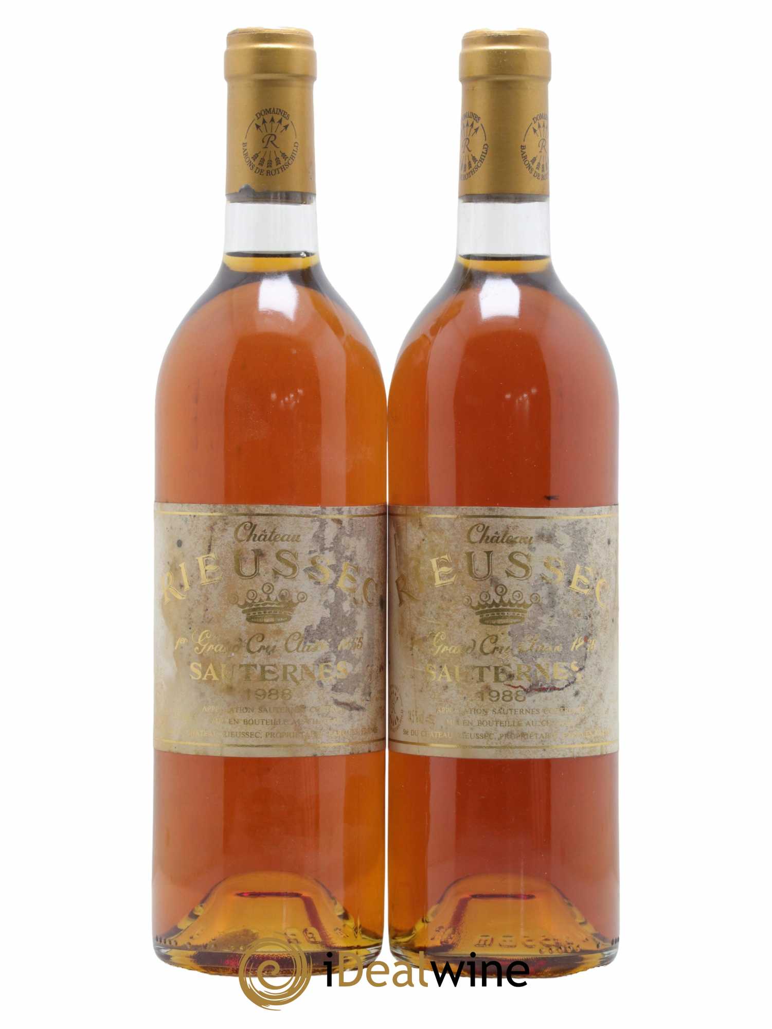 Château Rieussec 1er Grand Cru Classé 1988 - Lotto di 2 bottiglie - 0