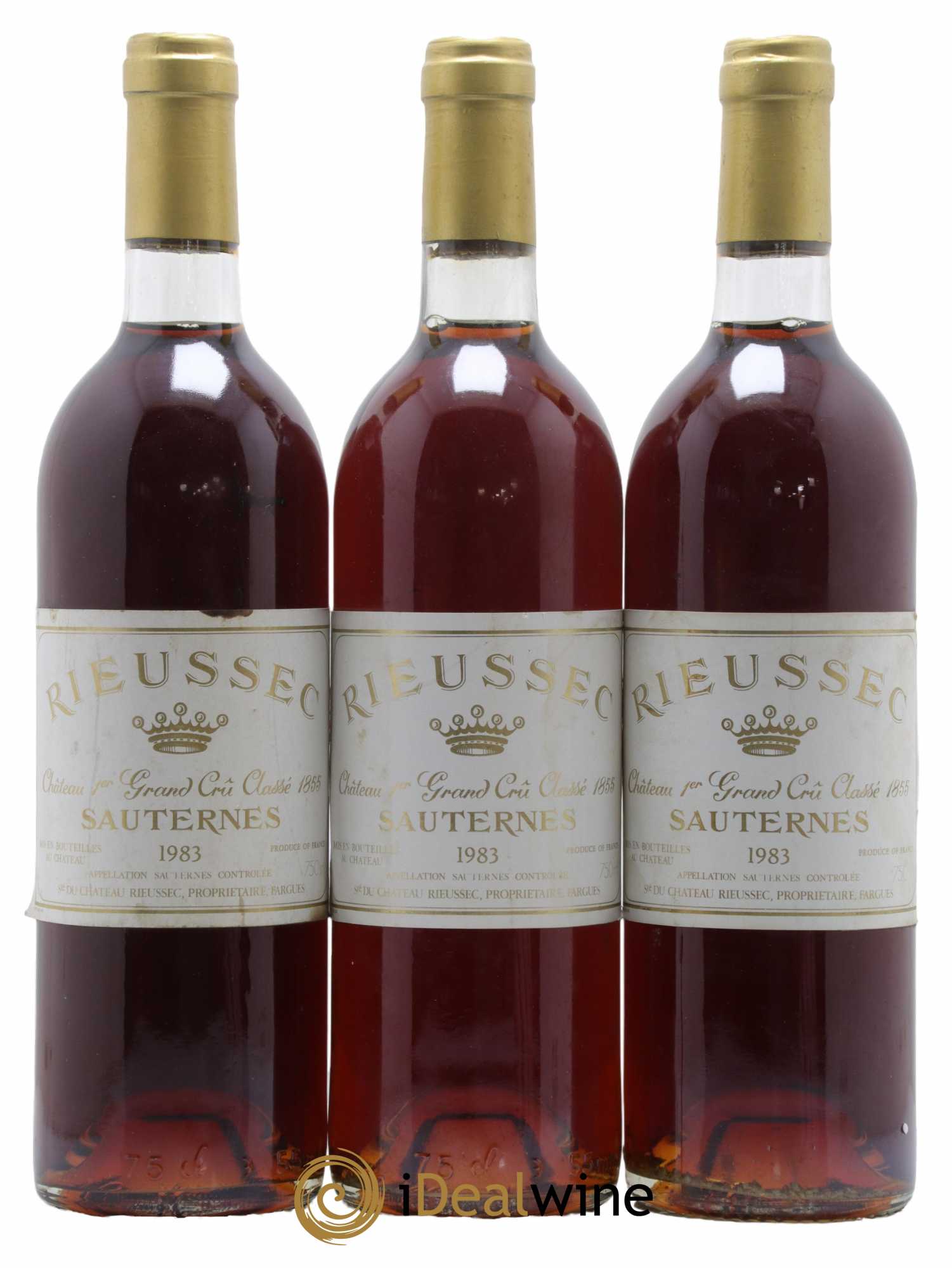 Château Rieussec 1er Grand Cru Classé 1983 - Lotto di 3 bottiglie - 0