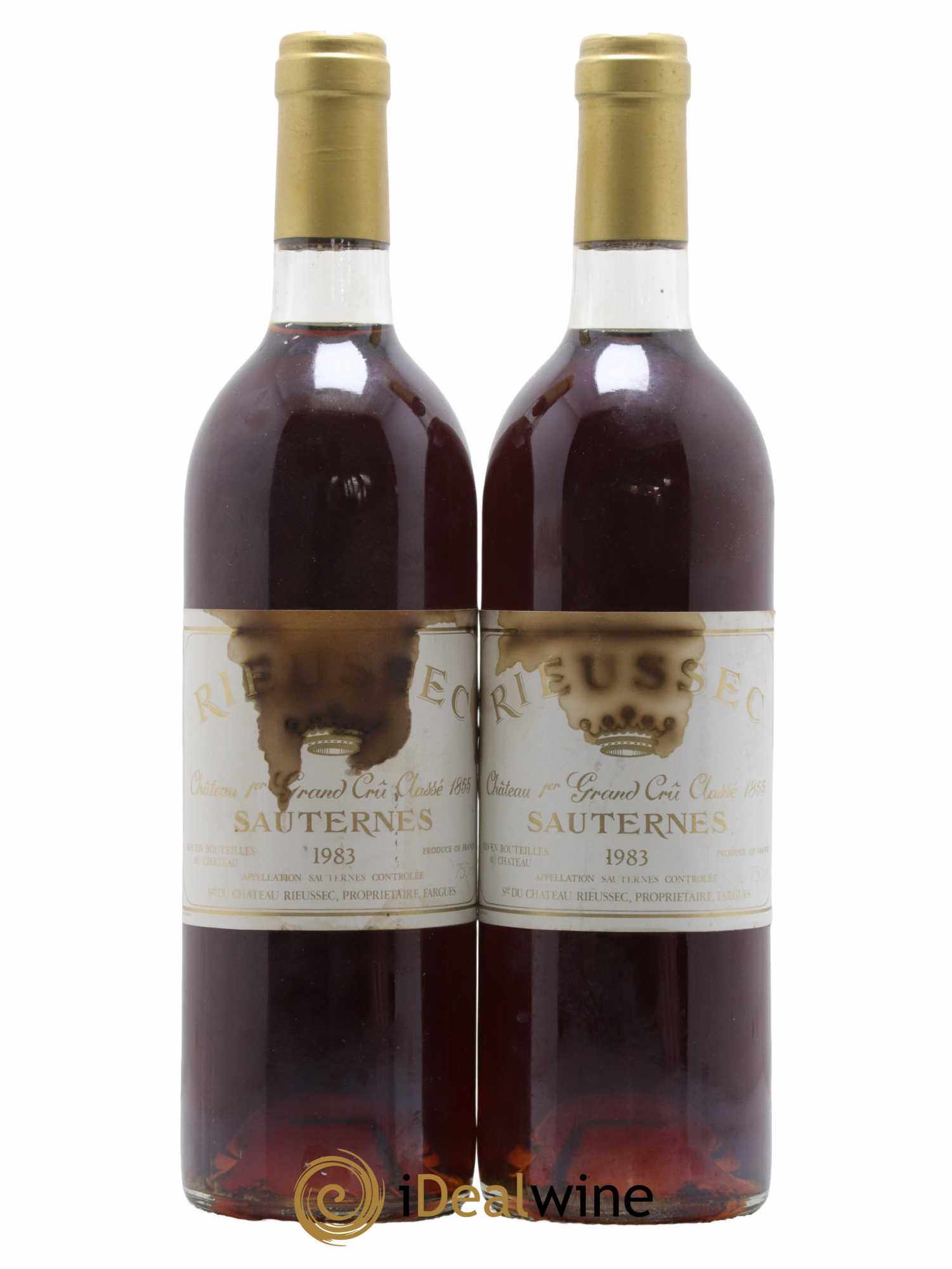Château Rieussec 1er Grand Cru Classé 1983 - Lotto di 2 bottiglie - 0