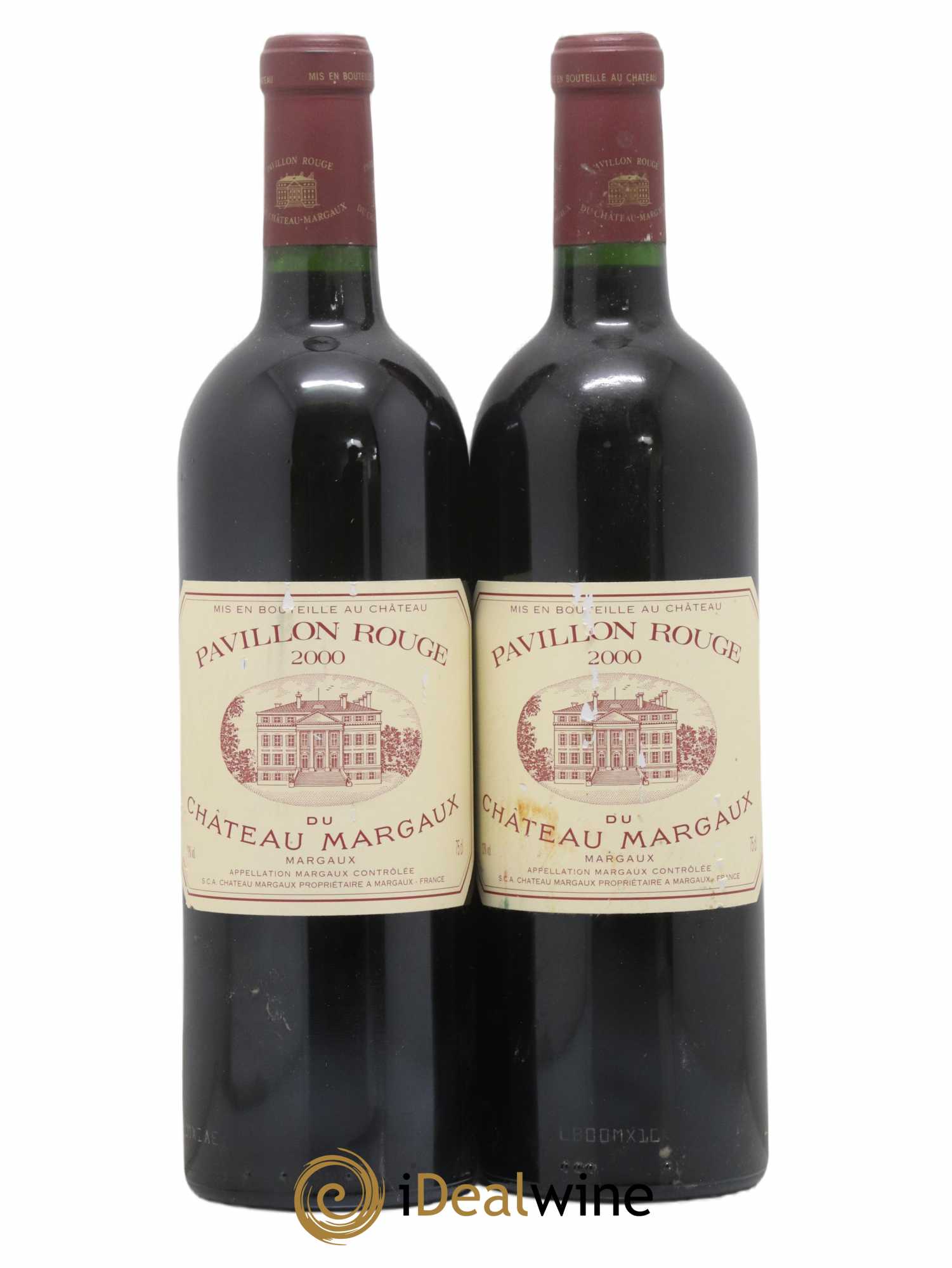 Pavillon Rouge du Château Margaux Second Vin 2000 - Lot de 2 bouteilles - 0