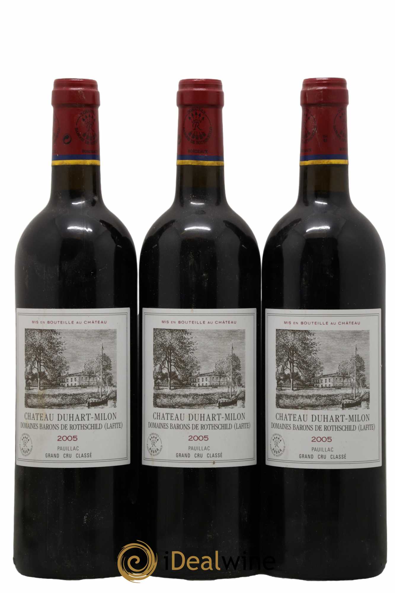 Château Duhart-Milon 4ème Grand Cru Classé 2005 - Lot de 3 bouteilles - 0