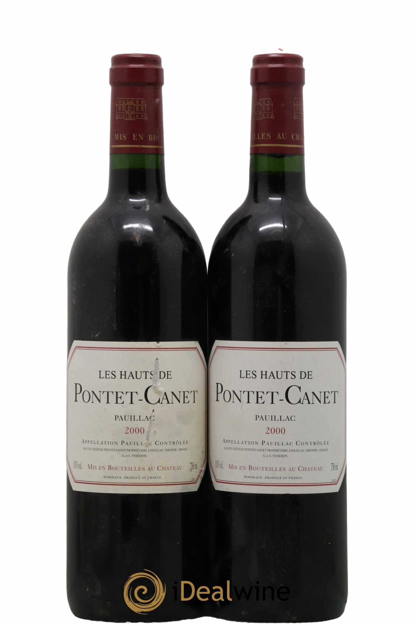 Les Hauts de Pontet-Canet Second Vin 2000 - Lot de 2 bouteilles - 0