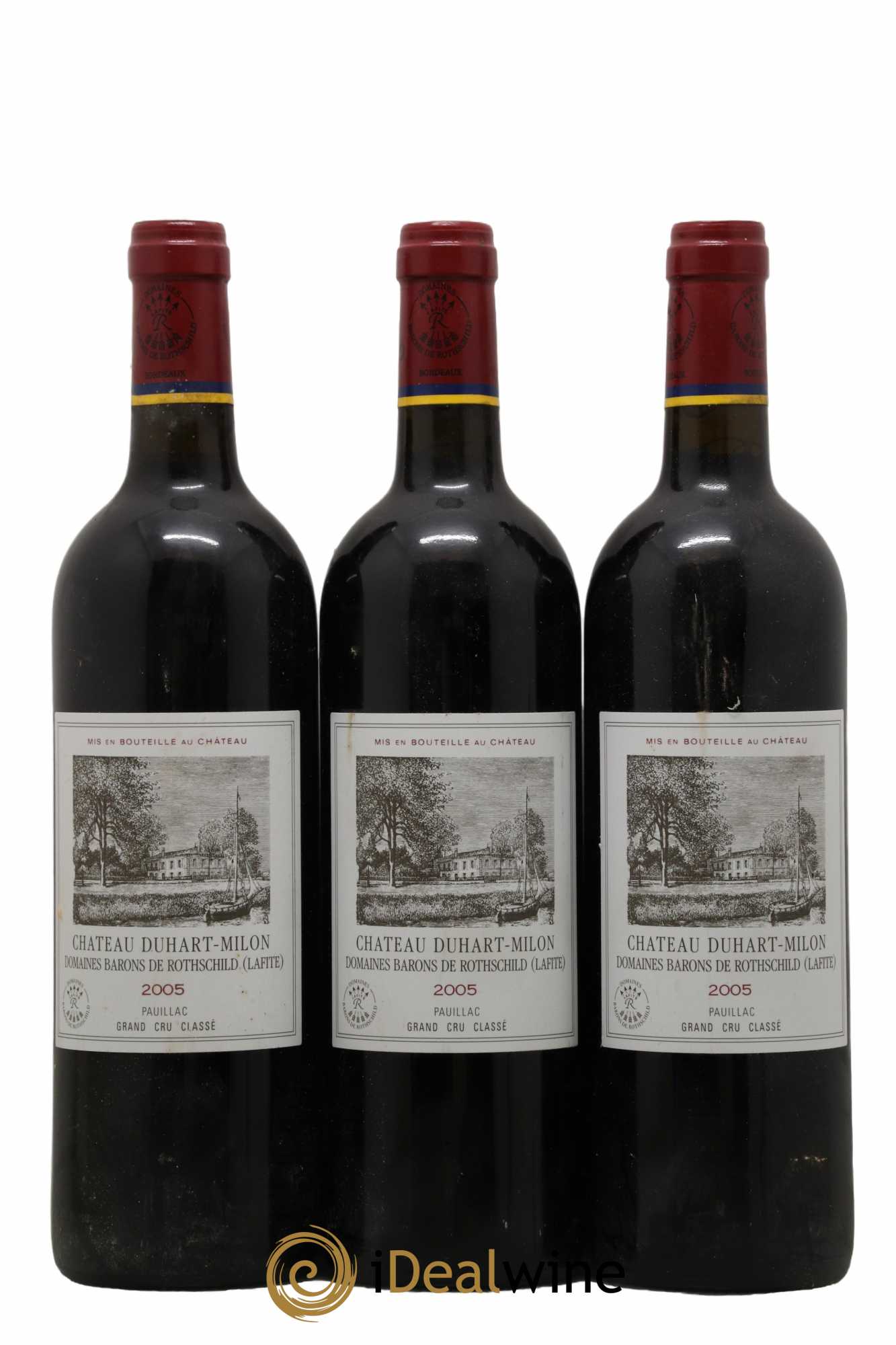 Château Duhart-Milon 4ème Grand Cru Classé 2005 - Lot de 3 bouteilles - 0