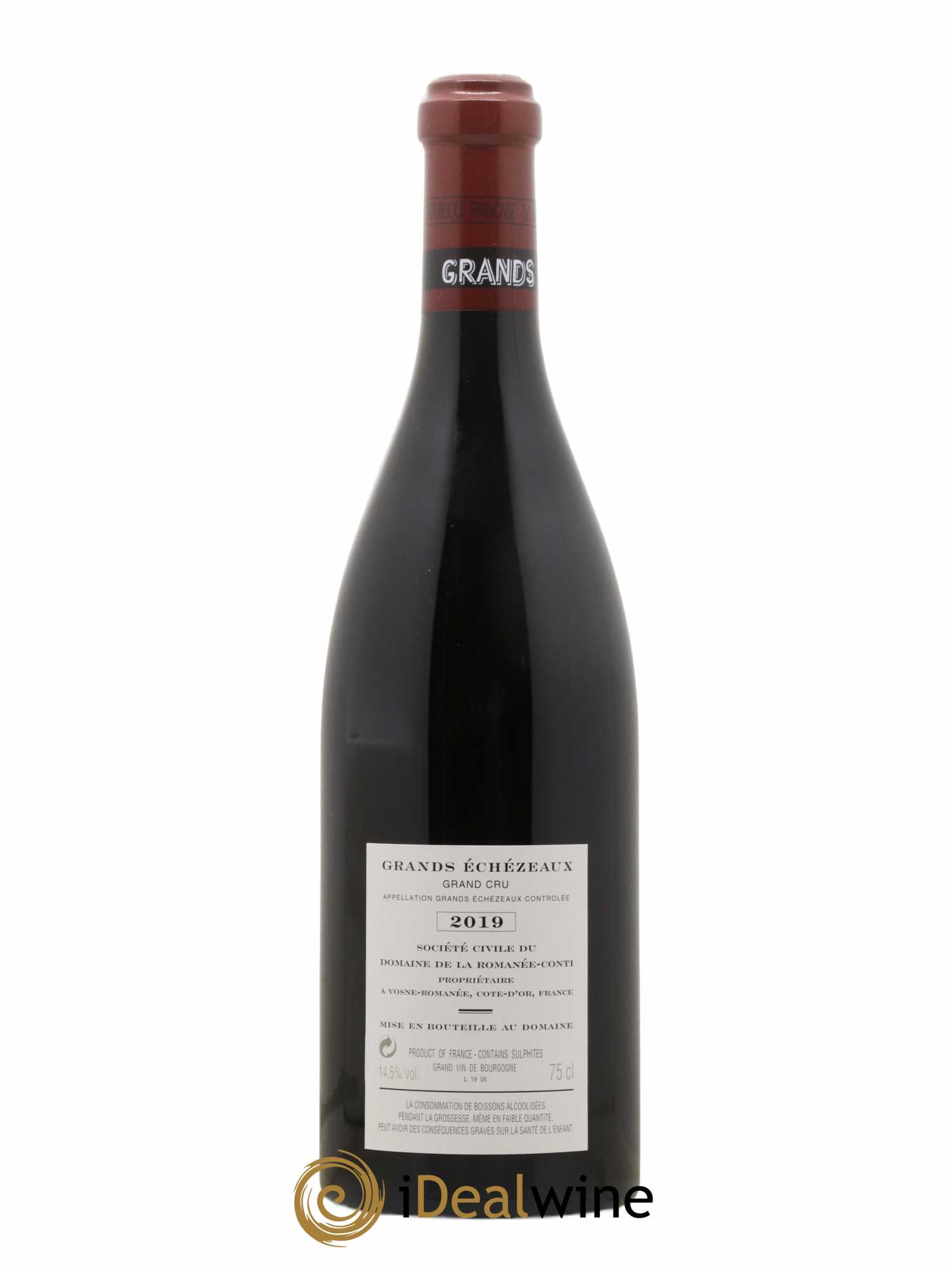 Grands-Echezeaux Grand Cru Domaine de la Romanée-Conti 2019 - Lot de 1 bouteille - 1