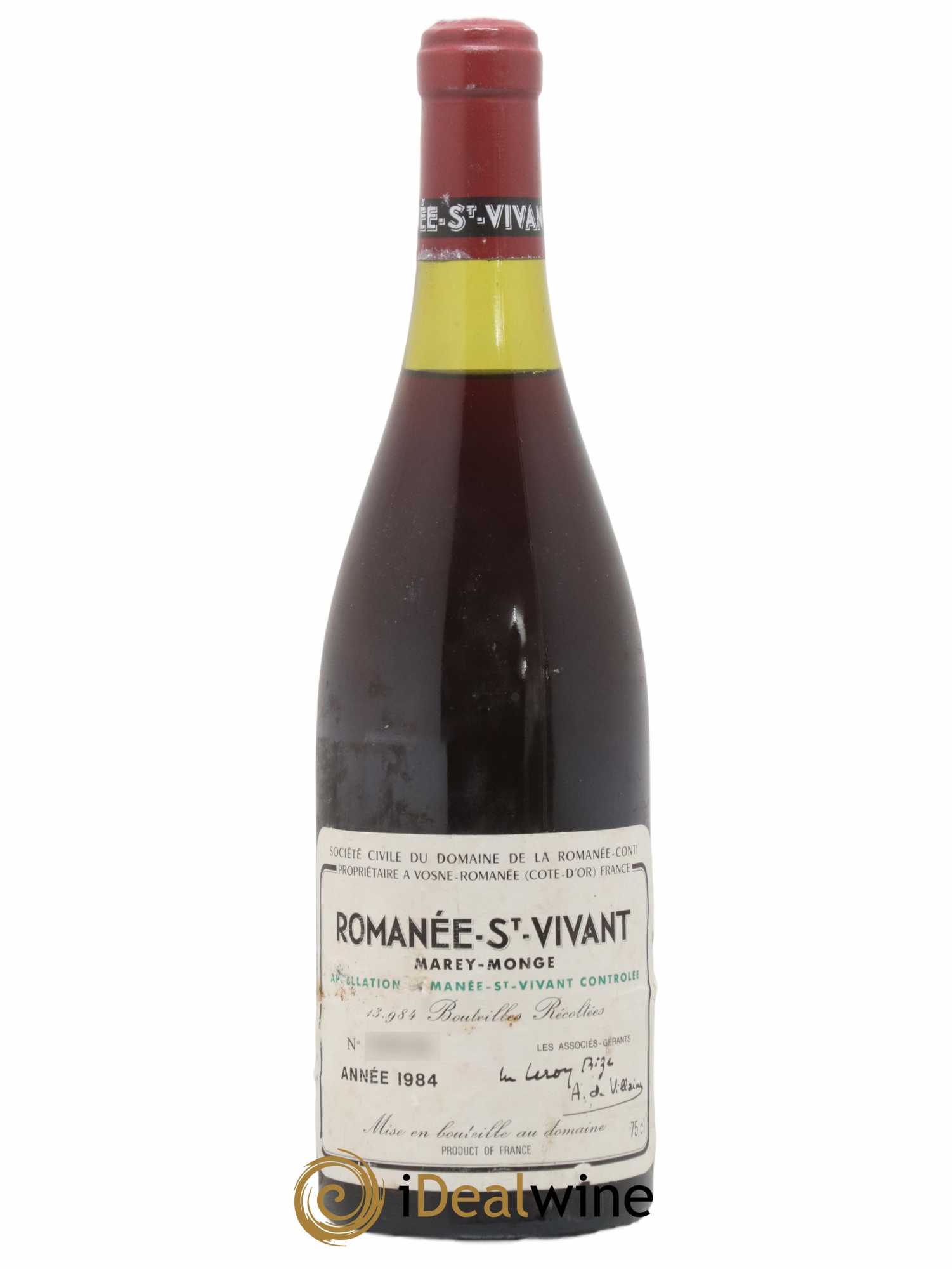 Romanée-Saint-Vivant Grand Cru Domaine de la Romanée-Conti 1984 - Lot de 1 bouteille - 0