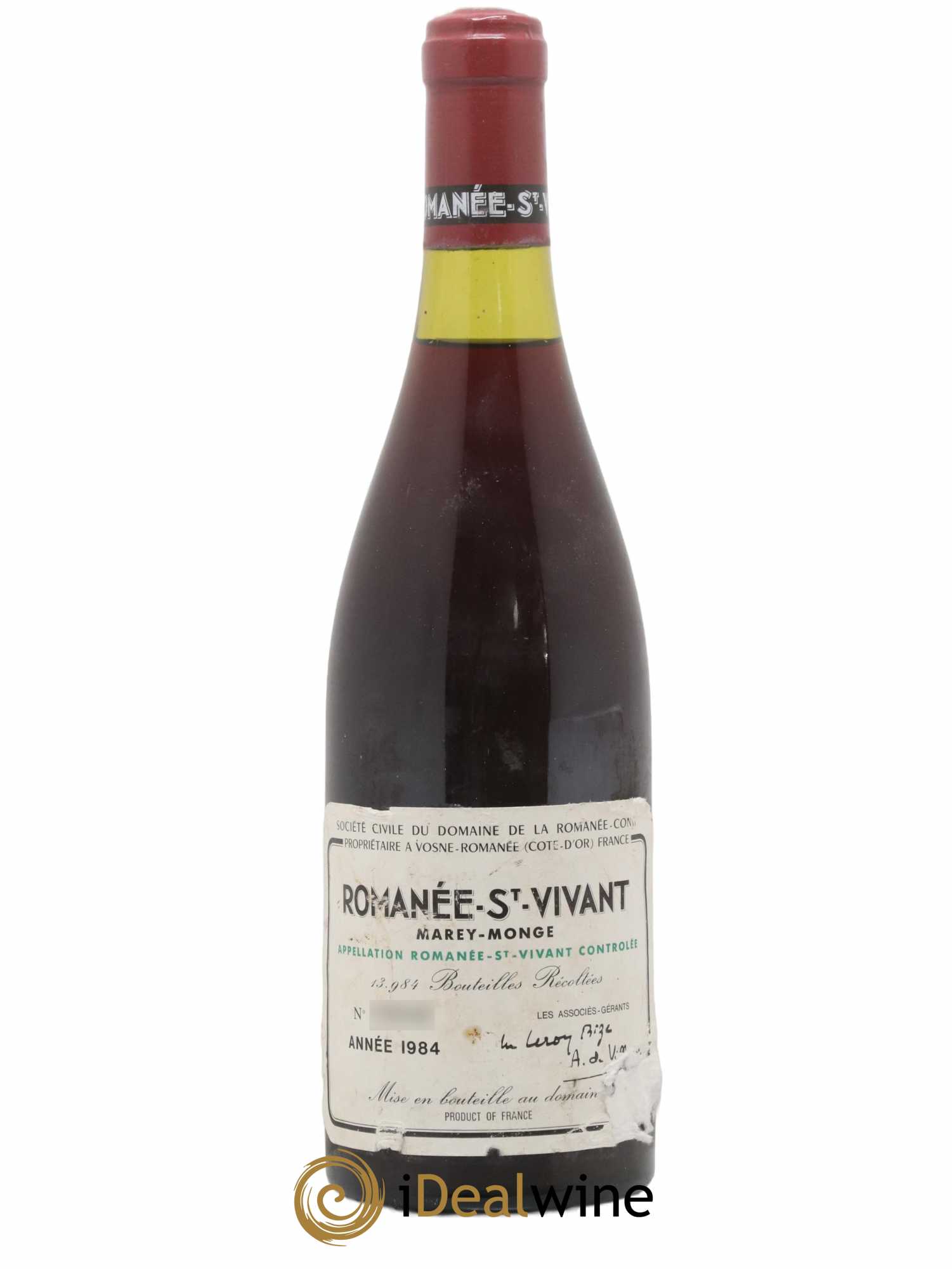 Romanée-Saint-Vivant Grand Cru Domaine de la Romanée-Conti 1984 - Lot de 1 bouteille - 0