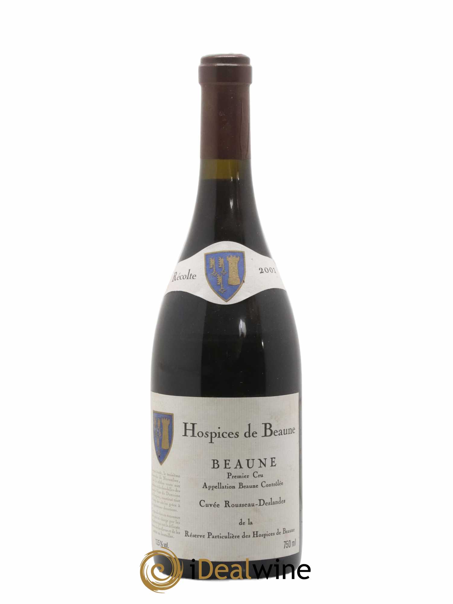 Beaune 1er Cru Hospices de Beaune Cuvée Rousseau Deslandes 2001 - Lot de 1 bouteille - 0