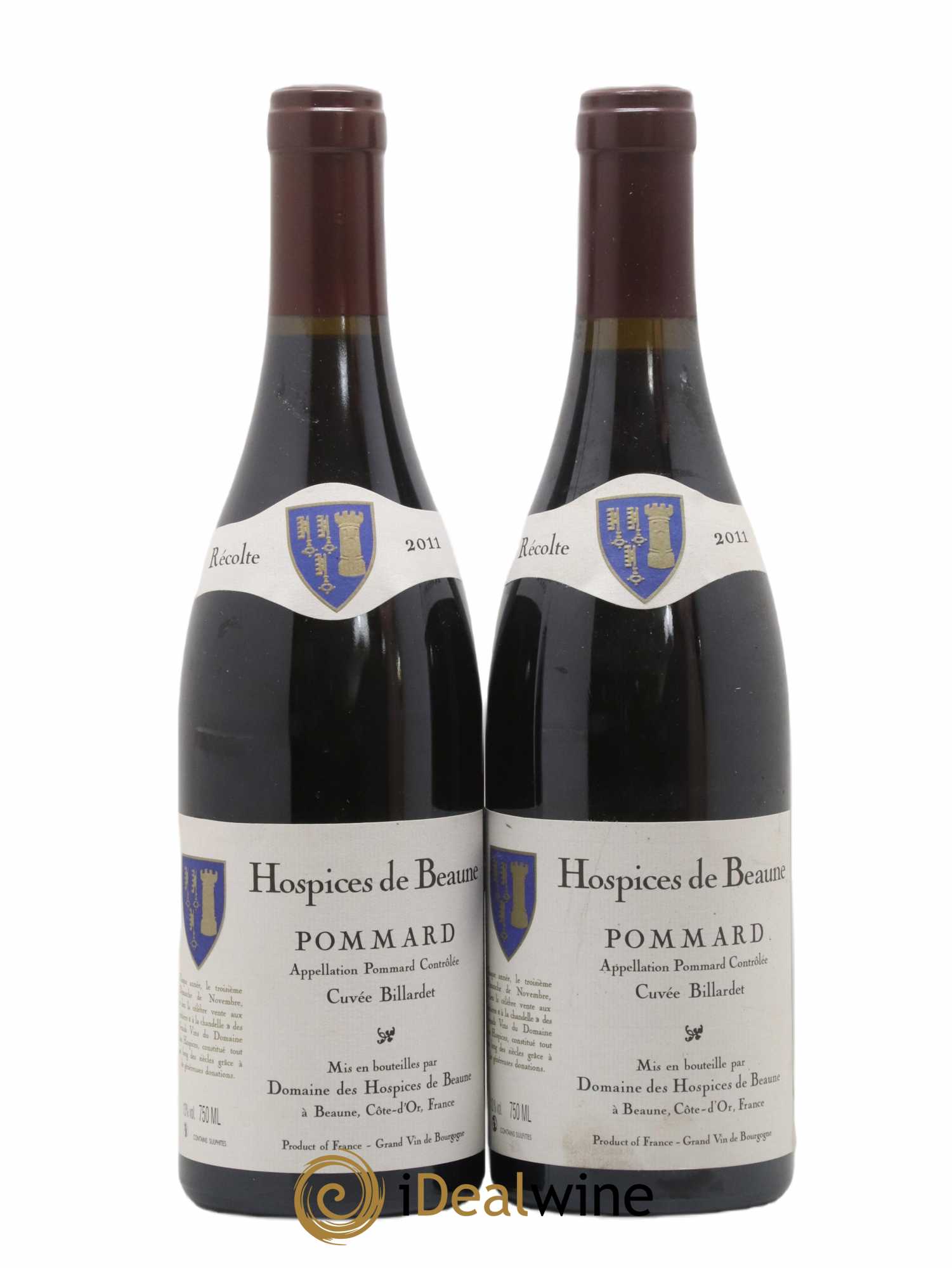 Pommard Hospices de Beaune Cuvée Billardet 2011 - Lot de 2 bouteilles - 0
