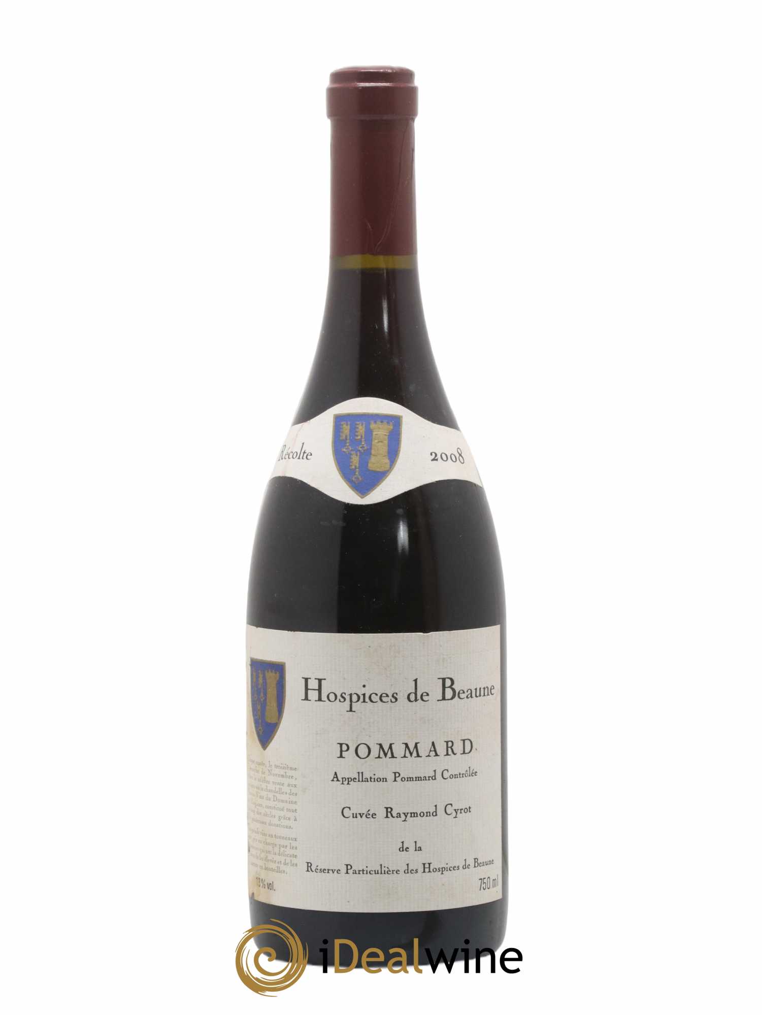 Pommard Hospices de Beaune Cuvée Raymond Cyrot 2008 - Lot de 1 bouteille - 0