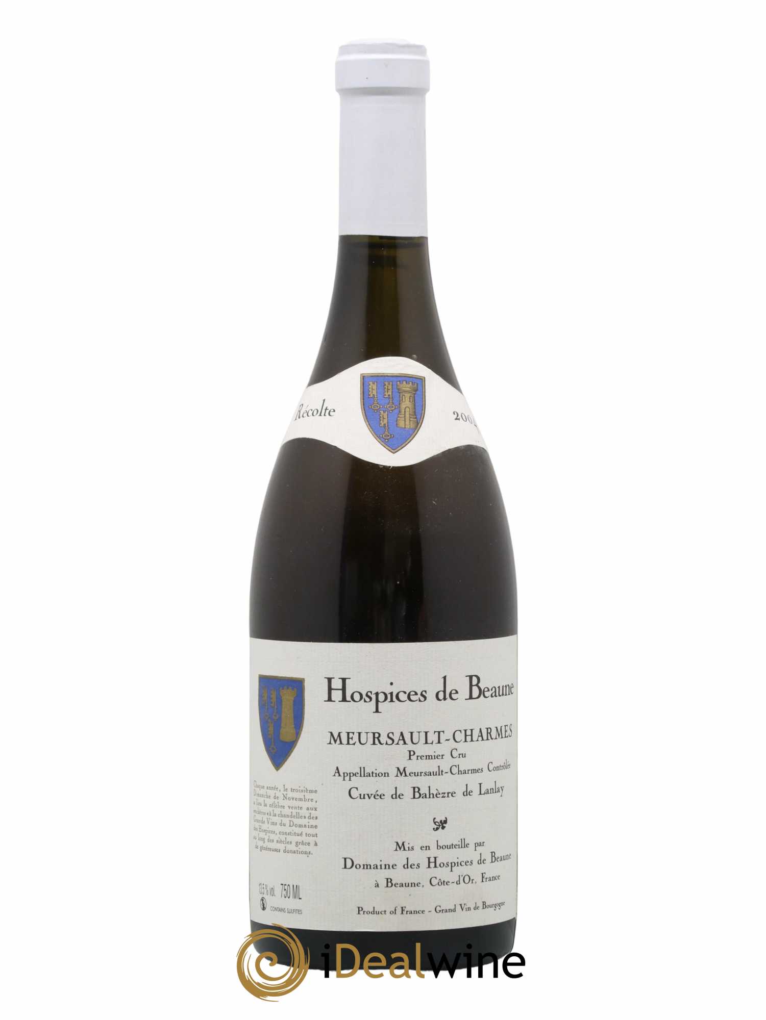 Meursault 1er Cru Charmes Cuvée De Bahèzre De Lanlay Hospices De Beaune 2004 - Lot de 1 bouteille - 0