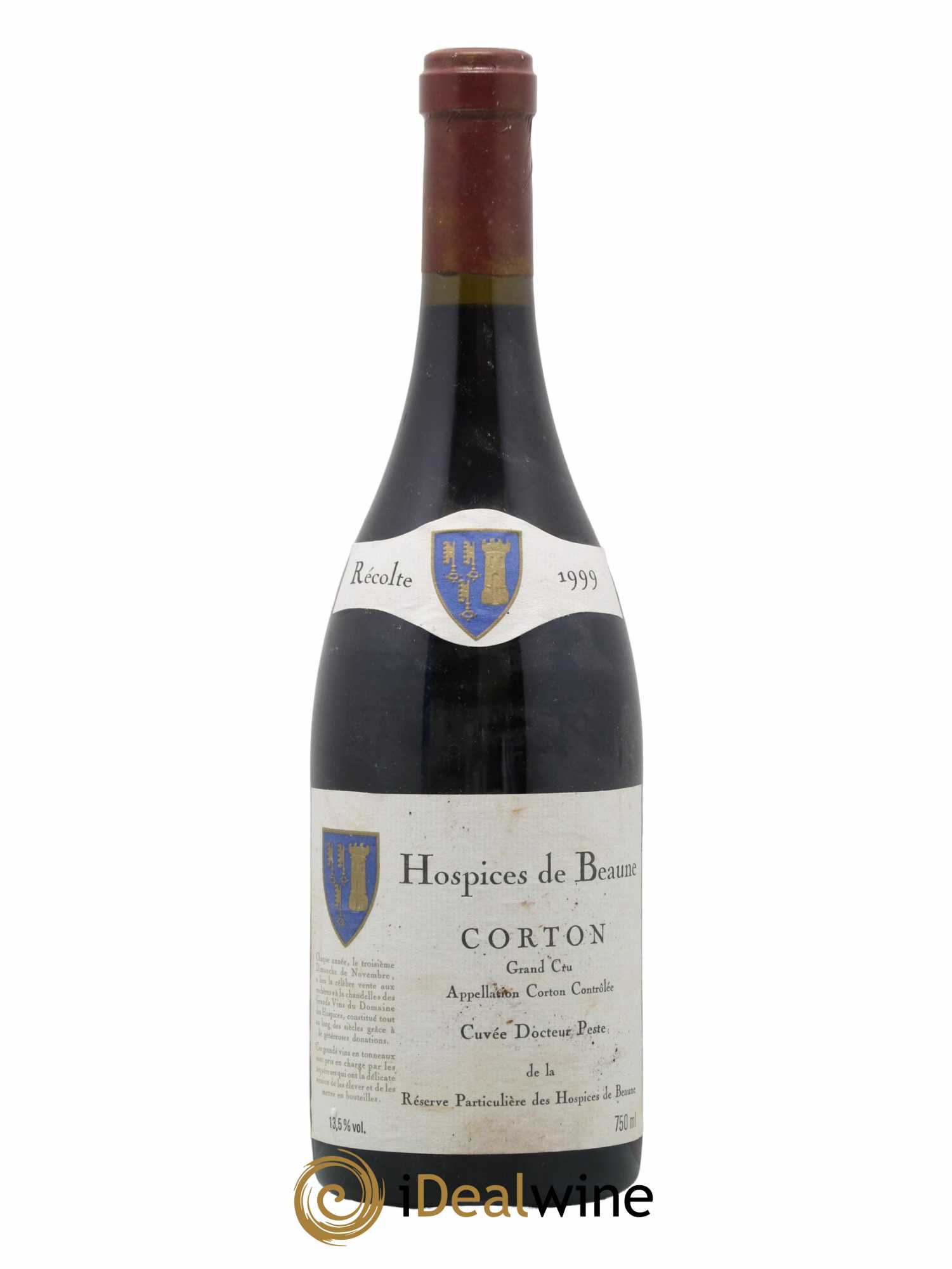 Corton Grand Cru Cuvee Docteur Peste Hospices de Beaune 1999 - Lot de 1 bouteille - 0