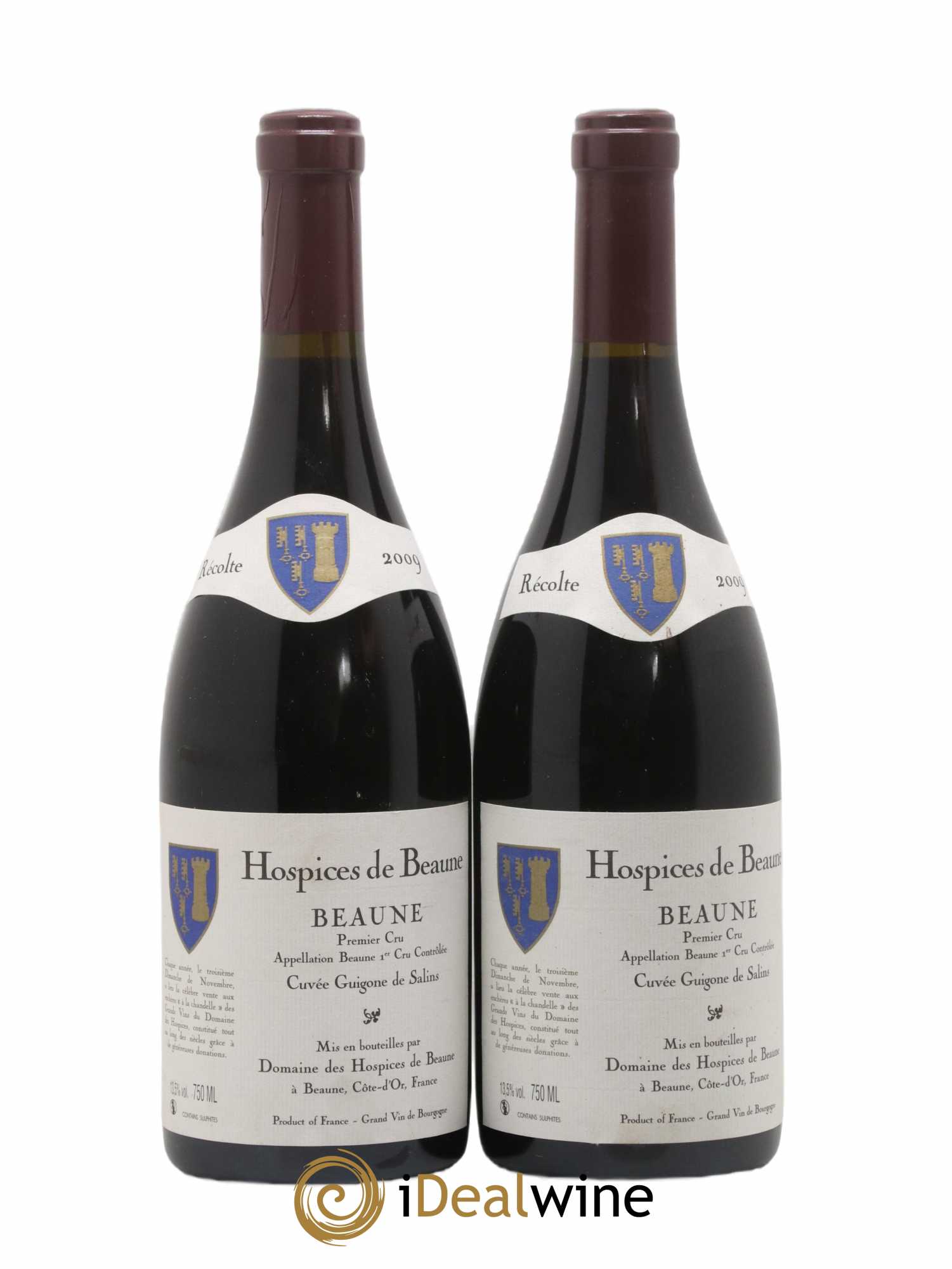 Beaune 1er Cru Hospices de Beaune Cuvée guigone de Salins 2009 - Lot de 2 bouteilles - 0