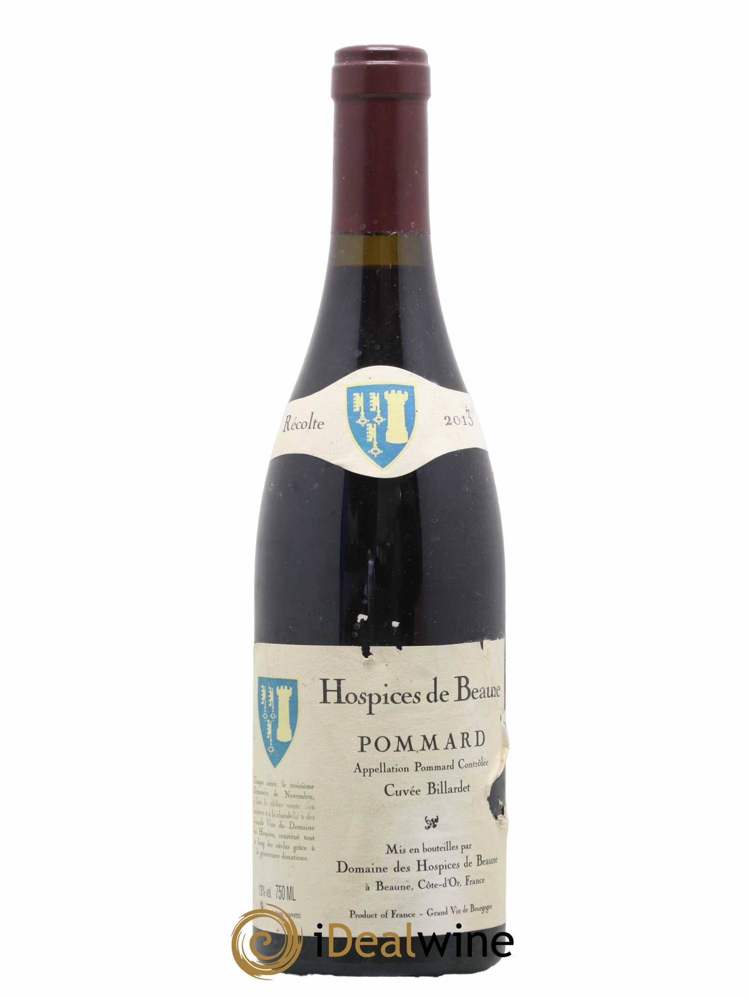 Pommard Cuvée Billardet Domaine des Hospices de Beaune 2013 - Lot de 1 bouteille - 0