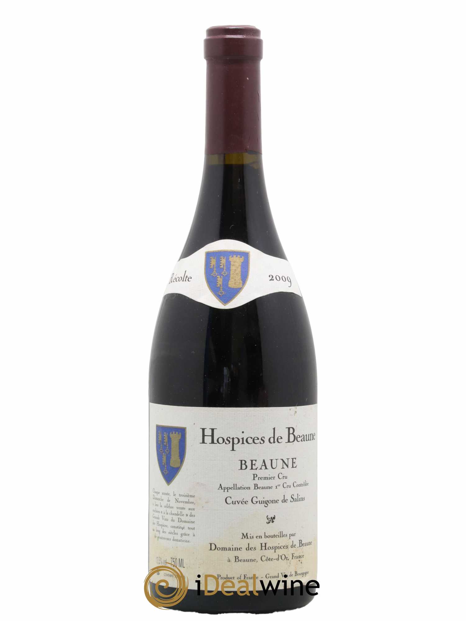 Beaune 1er Cru Cuvée Guigone de Salins Domaine des Hospices de Beaune 2009 - Lot de 1 bouteille - 0