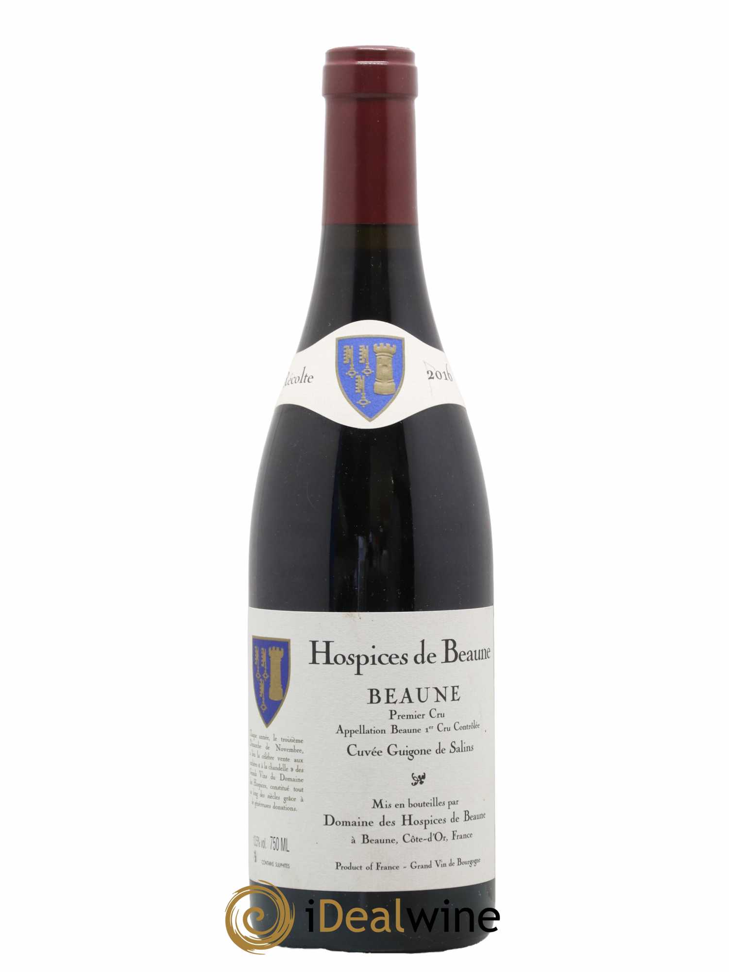 Beaune 1er Cru Cuvée Guigone de Salins Domaine des Hospices de Beaune 2016 - Lot de 1 bouteille - 0