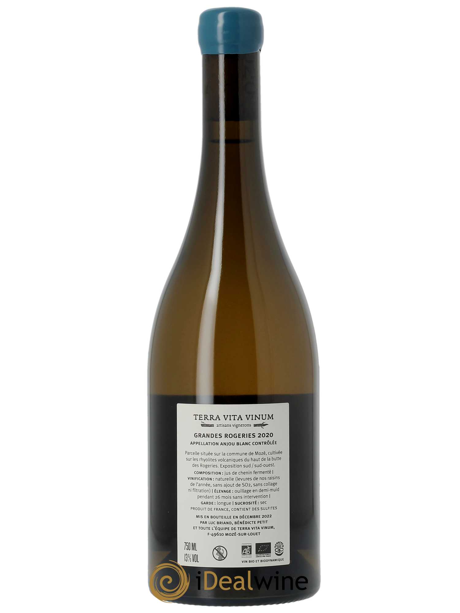 Anjou Grandes Rogeries Nature Terra Vita Vinum 2020 - Lot de 1 bouteille - 1