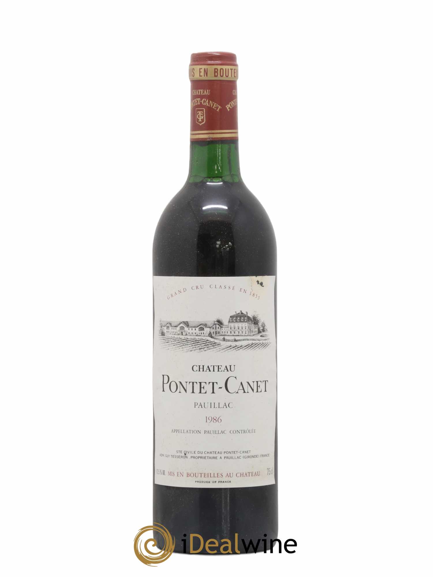 Château Pontet Canet 5ème Grand Cru Classé 1986 - Lot de 1 bouteille - 0