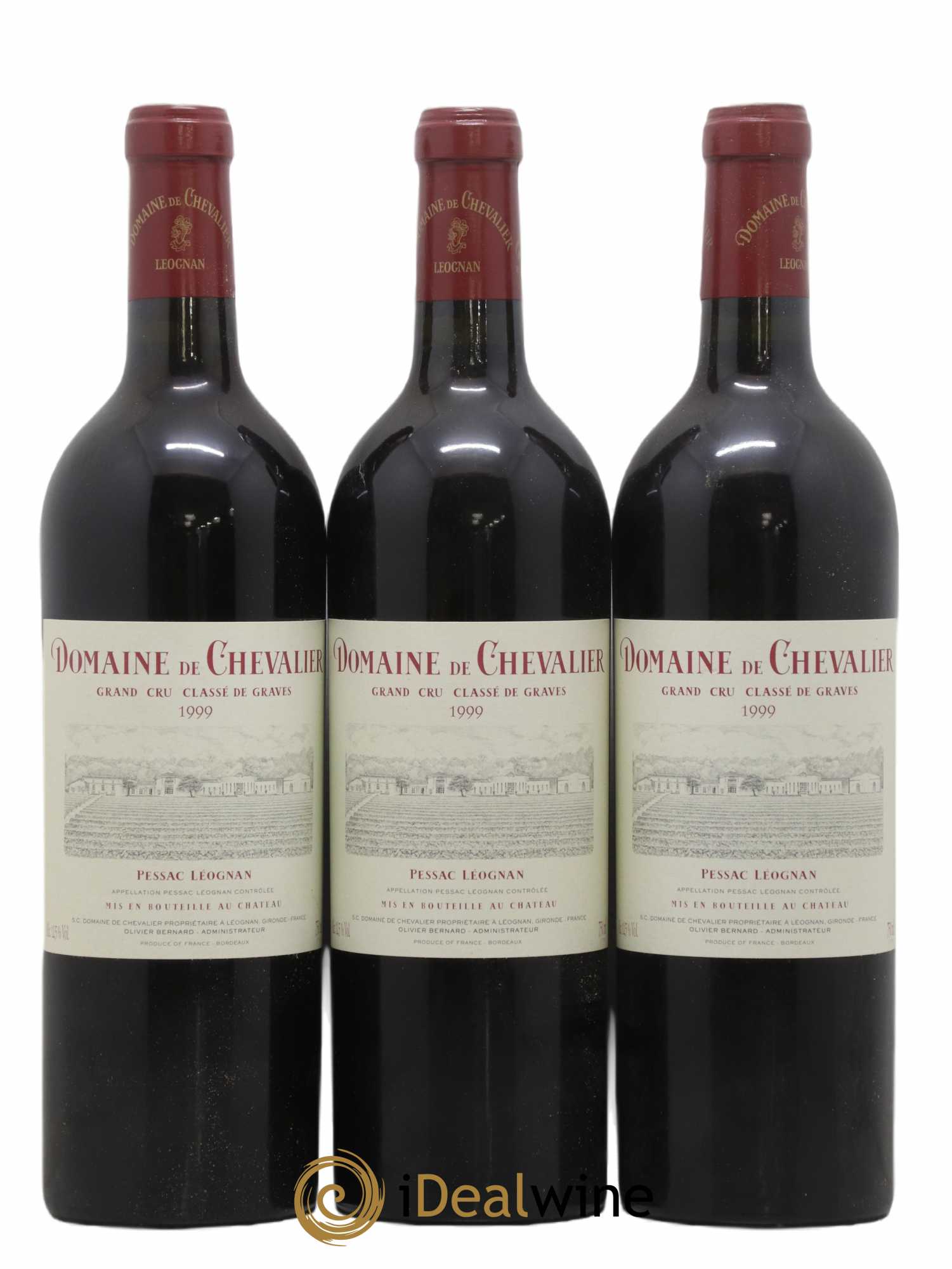 Domaine de Chevalier Cru Classé de Graves 1999 - Lot de 3 bouteilles - 0