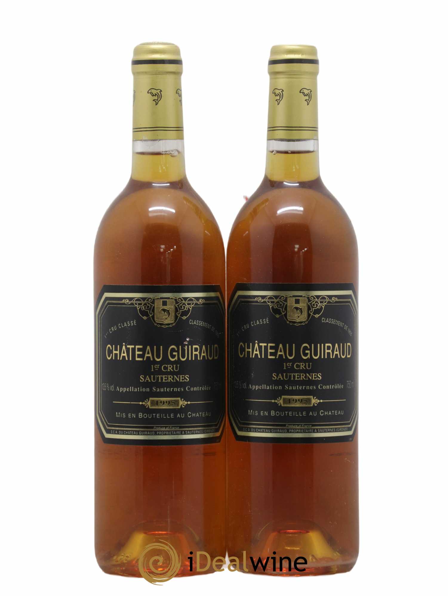 Château Guiraud 1er Grand Cru Classé 1995 - Lotto di 2 bottiglie - 0