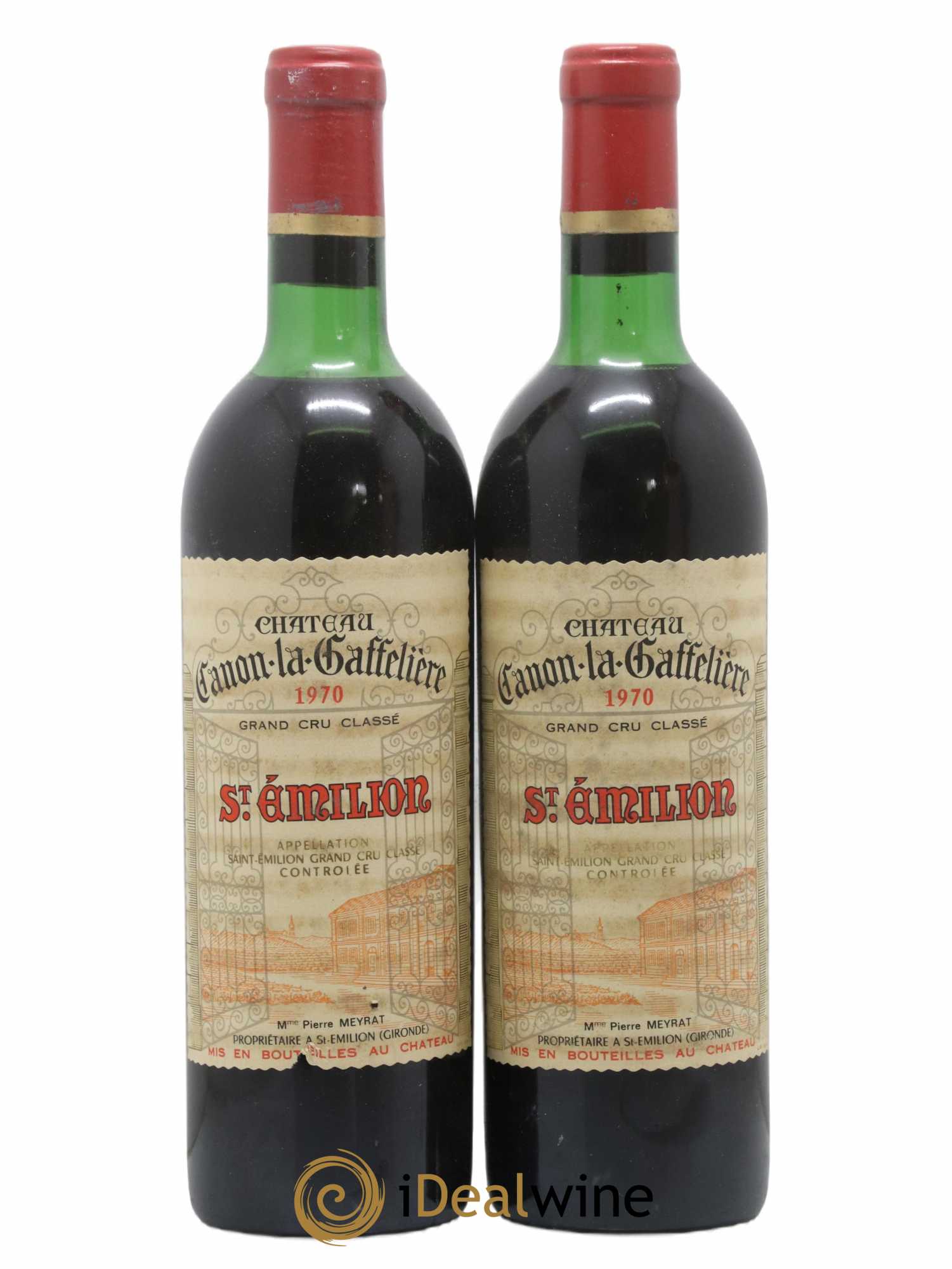 Château Canon la Gaffelière 1er Grand Cru Classé B 1970 - Lot de 2 bouteilles - 0