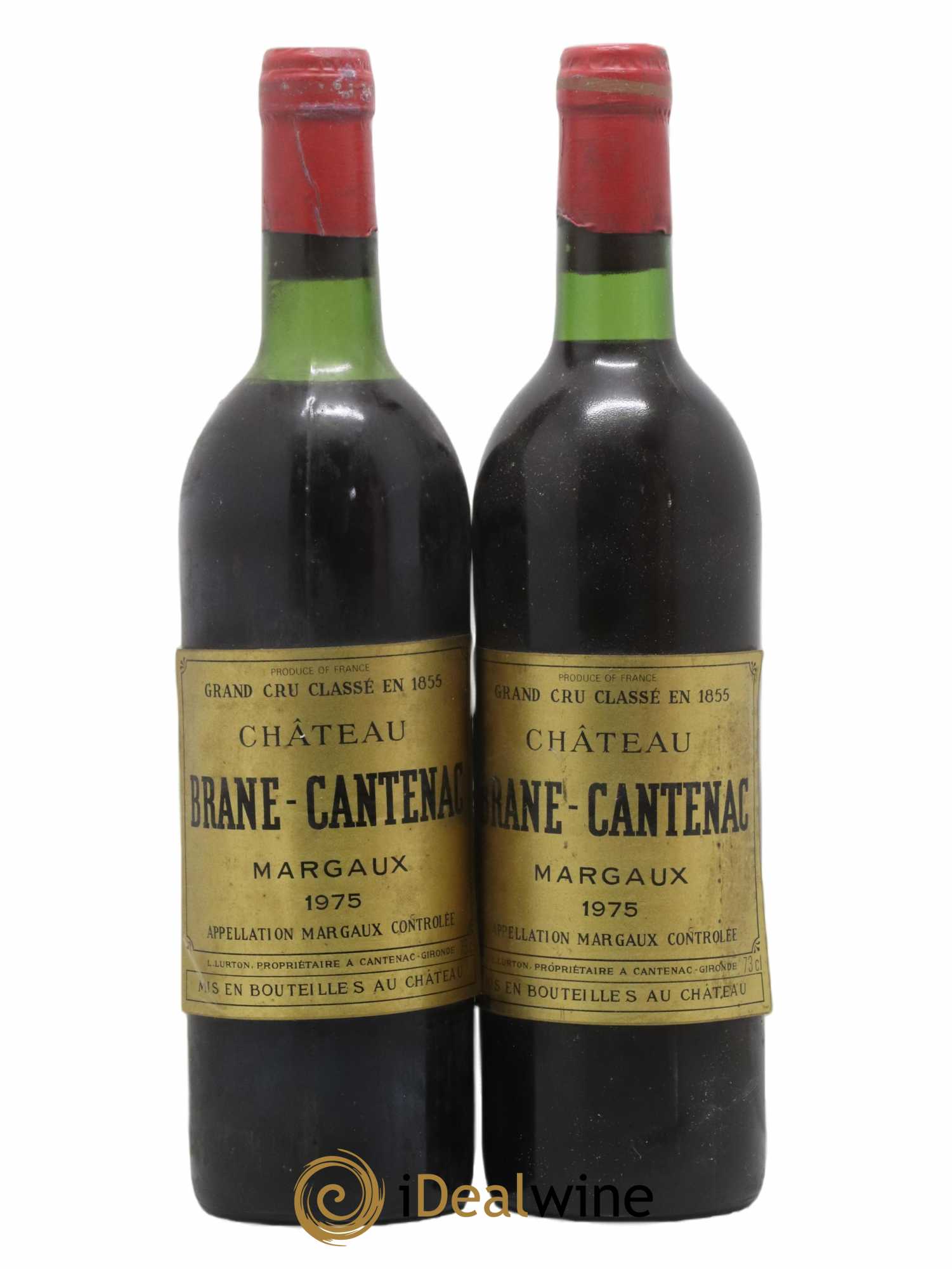 Château Brane Cantenac 2ème Grand Cru Classé 1975 - Lot de 2 bouteilles - 0