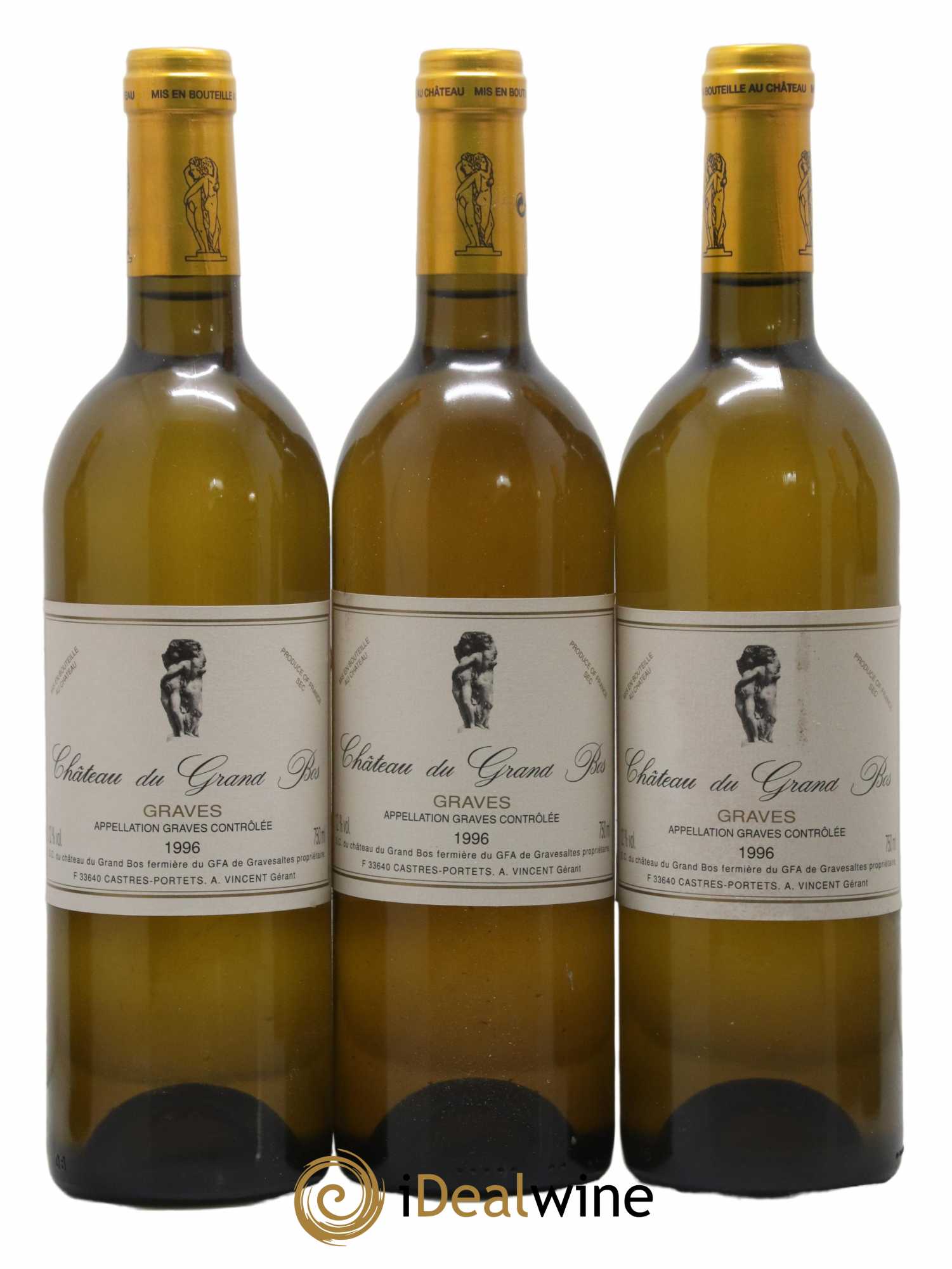 Graves Château du Grand Bos (sans prix de réserve) 1996 - Lot de 12 bouteilles - 3