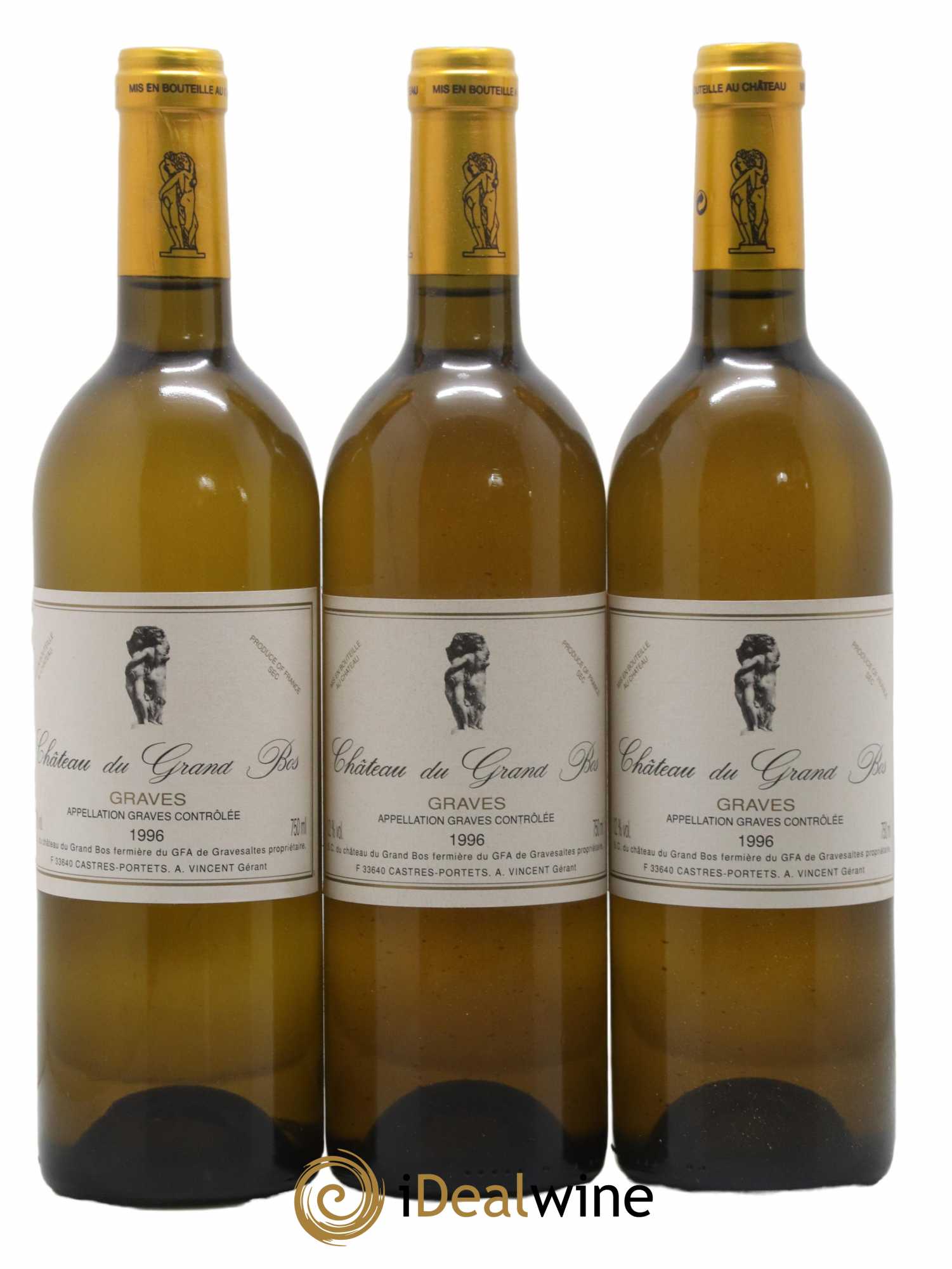 Graves Château du Grand Bos (sans prix de réserve) 1996 - Lot de 12 bouteilles - 4