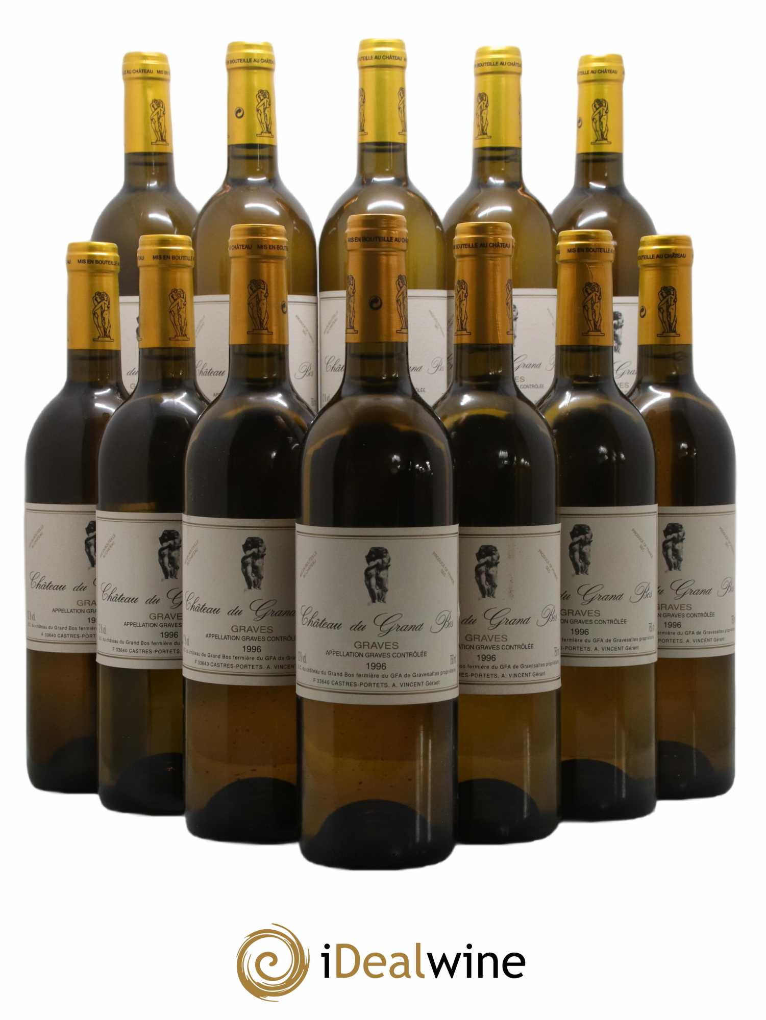 Graves Château du Grand Bos (sans prix de réserve) 1996 - Lot de 12 bouteilles - 0