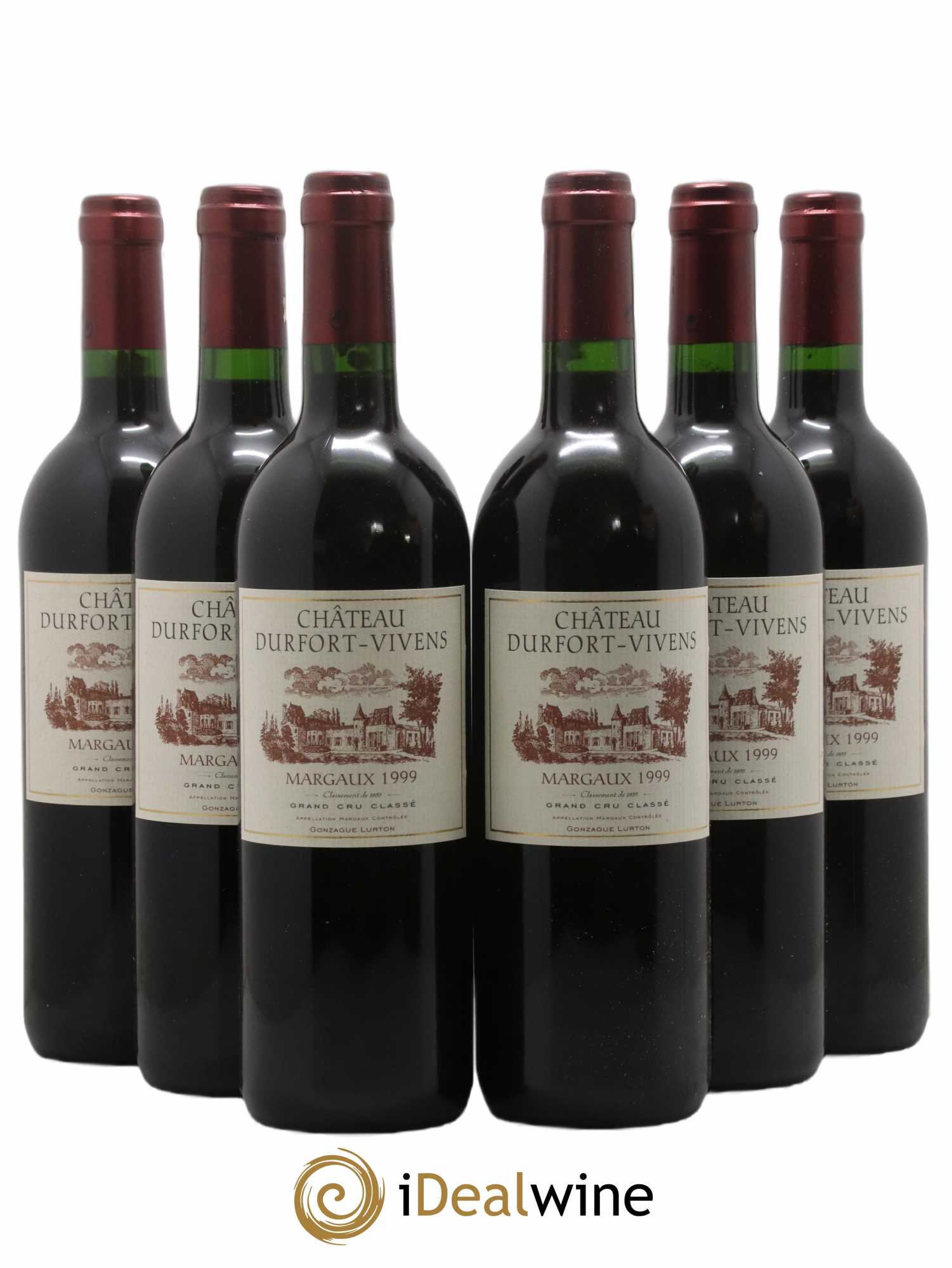Château Durfort Vivens 2ème Grand Cru Classé 1999 - Lot de 6 bouteilles - 0