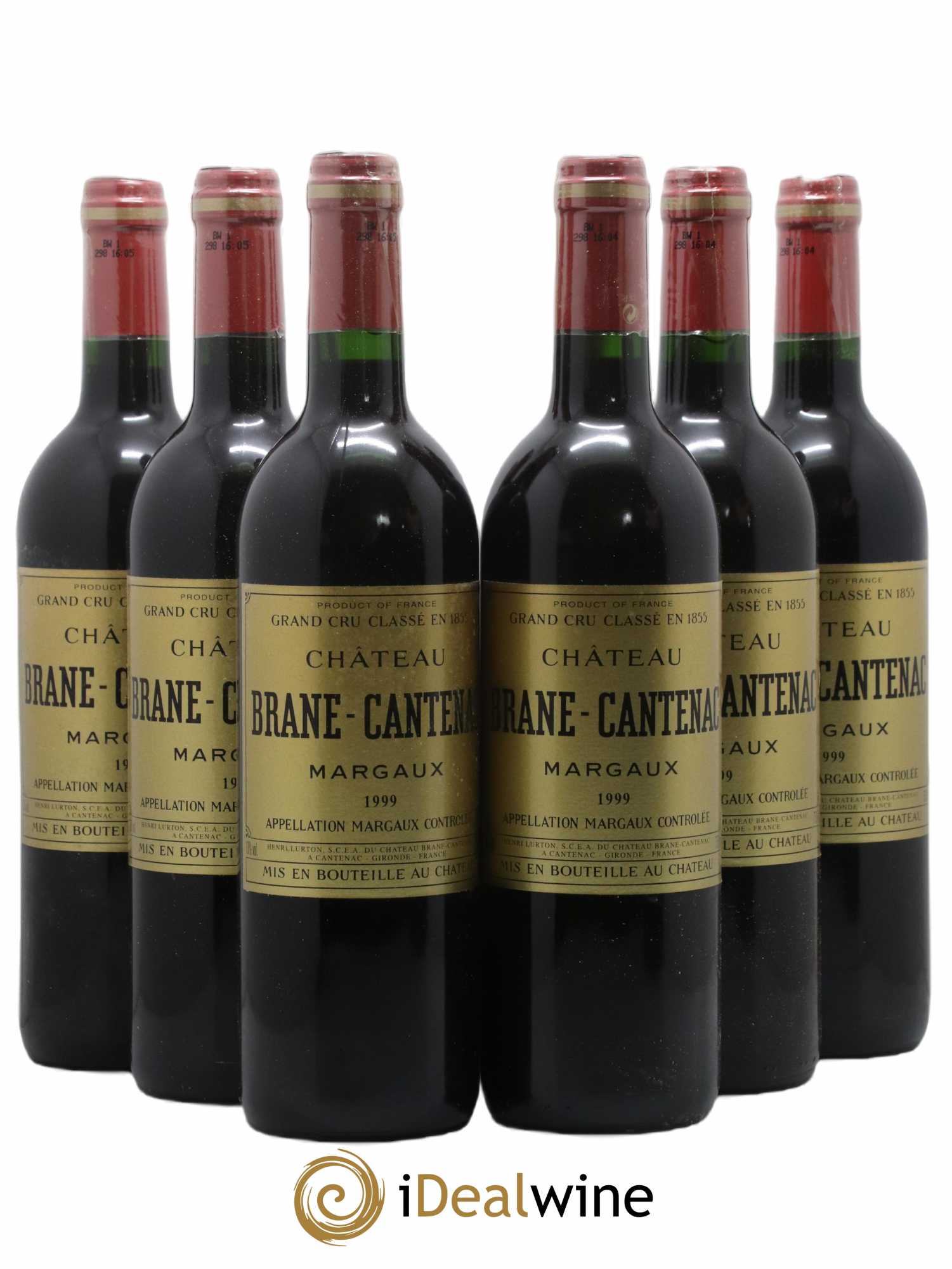 Château Brane Cantenac 2ème Grand Cru Classé 1999 - Lot de 6 bouteilles - 0