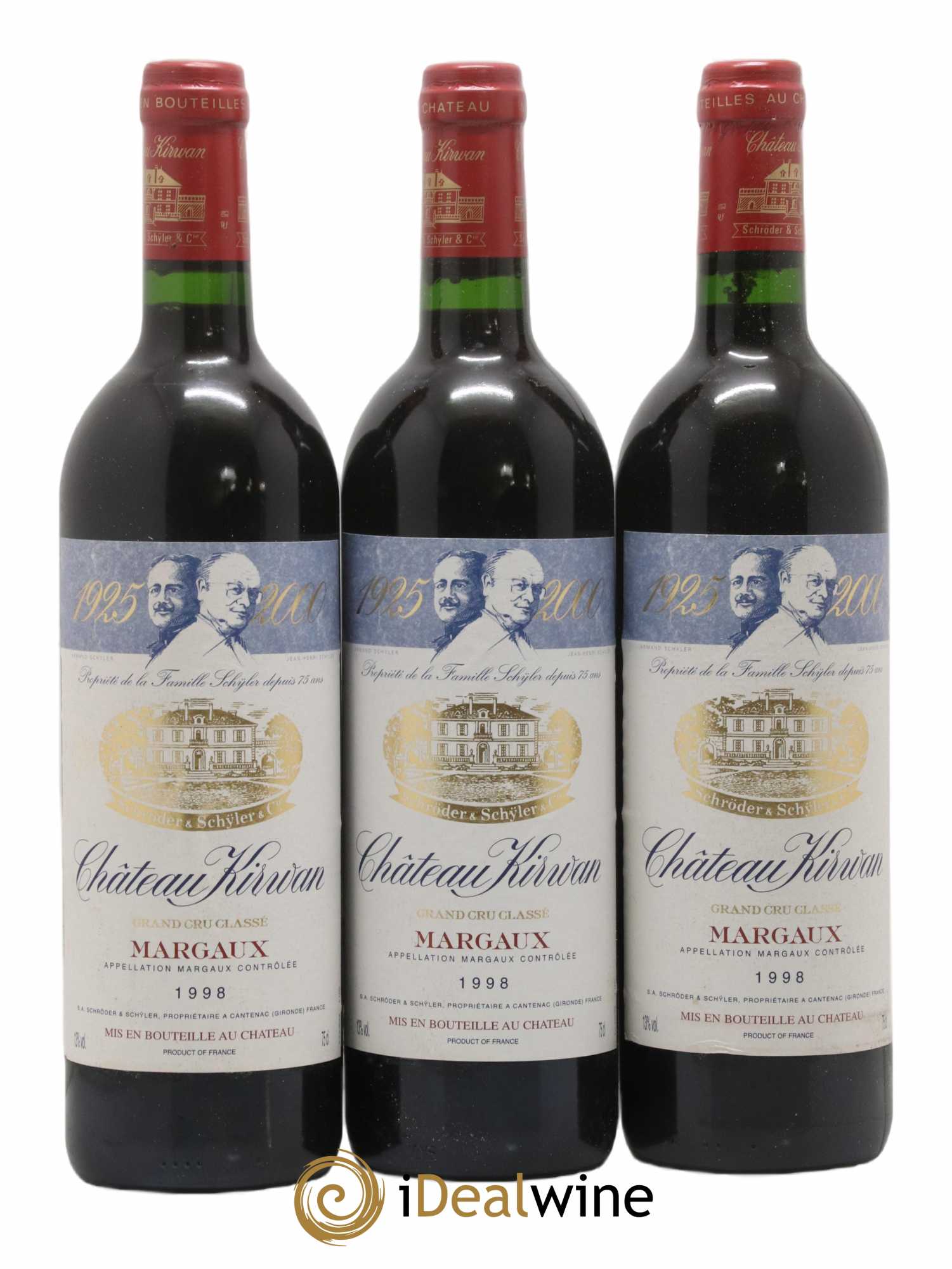 Château Kirwan 3ème Grand Cru Classé 1998 - Lot de 6 bouteilles - 2