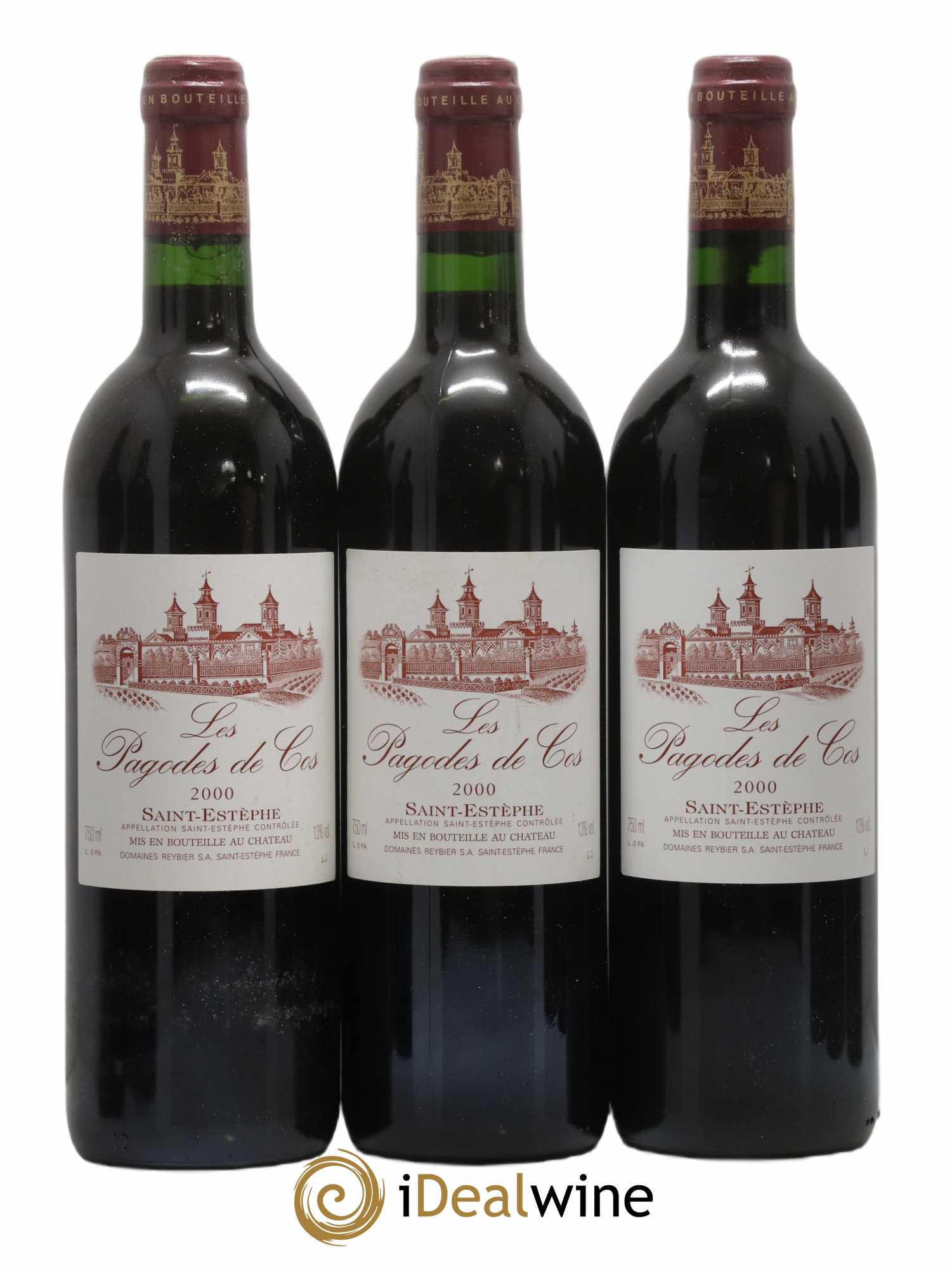 Les Pagodes de Cos Second Vin 2000 - Posten von 12 Flaschen - 1
