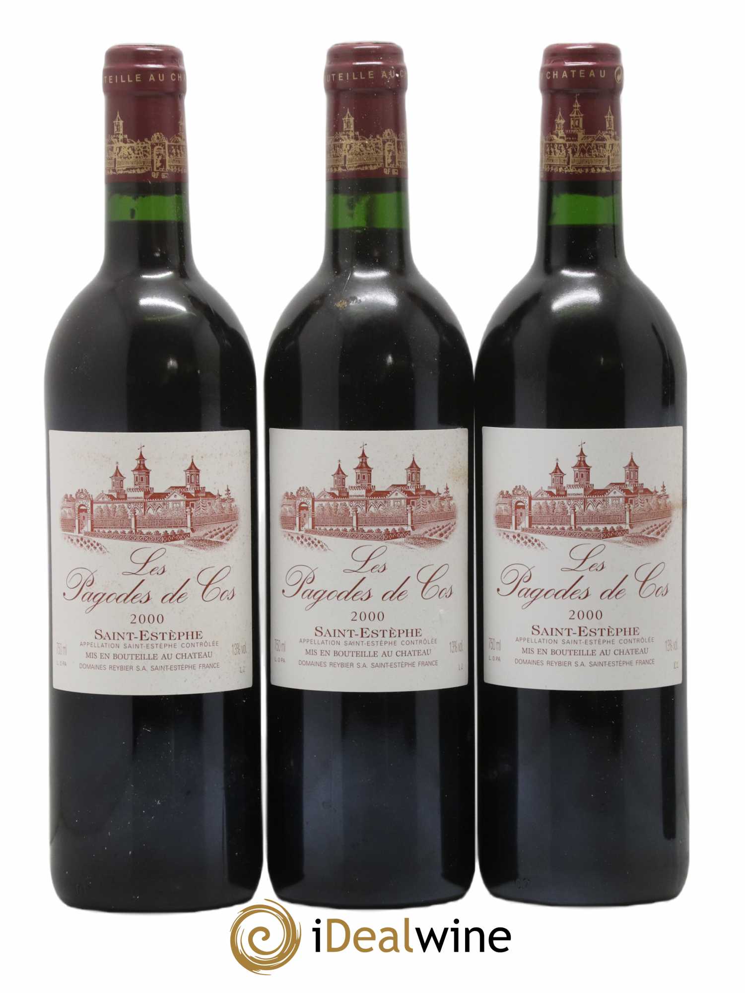 Les Pagodes de Cos Second Vin 2000 - Posten von 12 Flaschen - 3