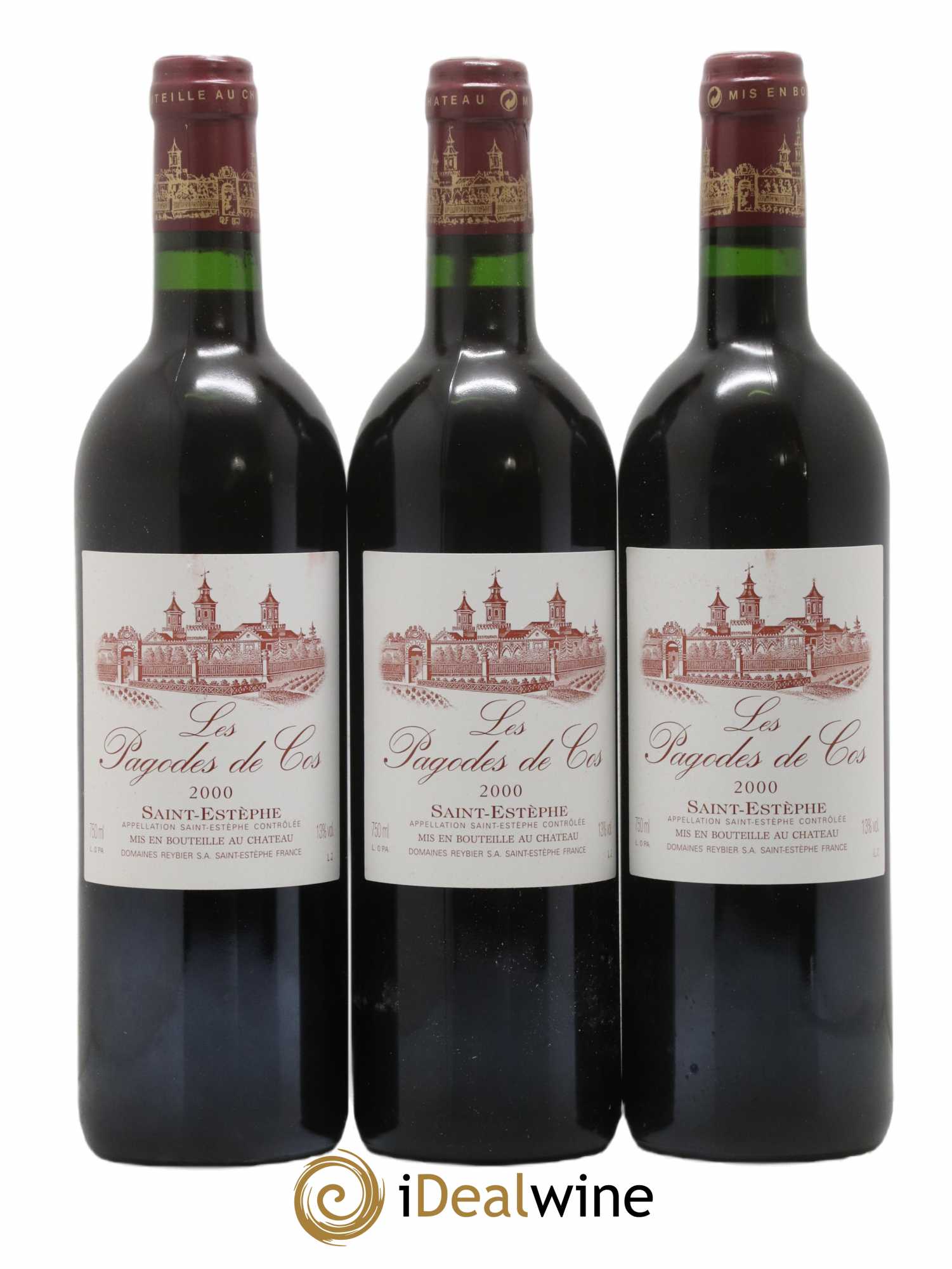 Les Pagodes de Cos Second Vin 2000 - Posten von 12 Flaschen - 4