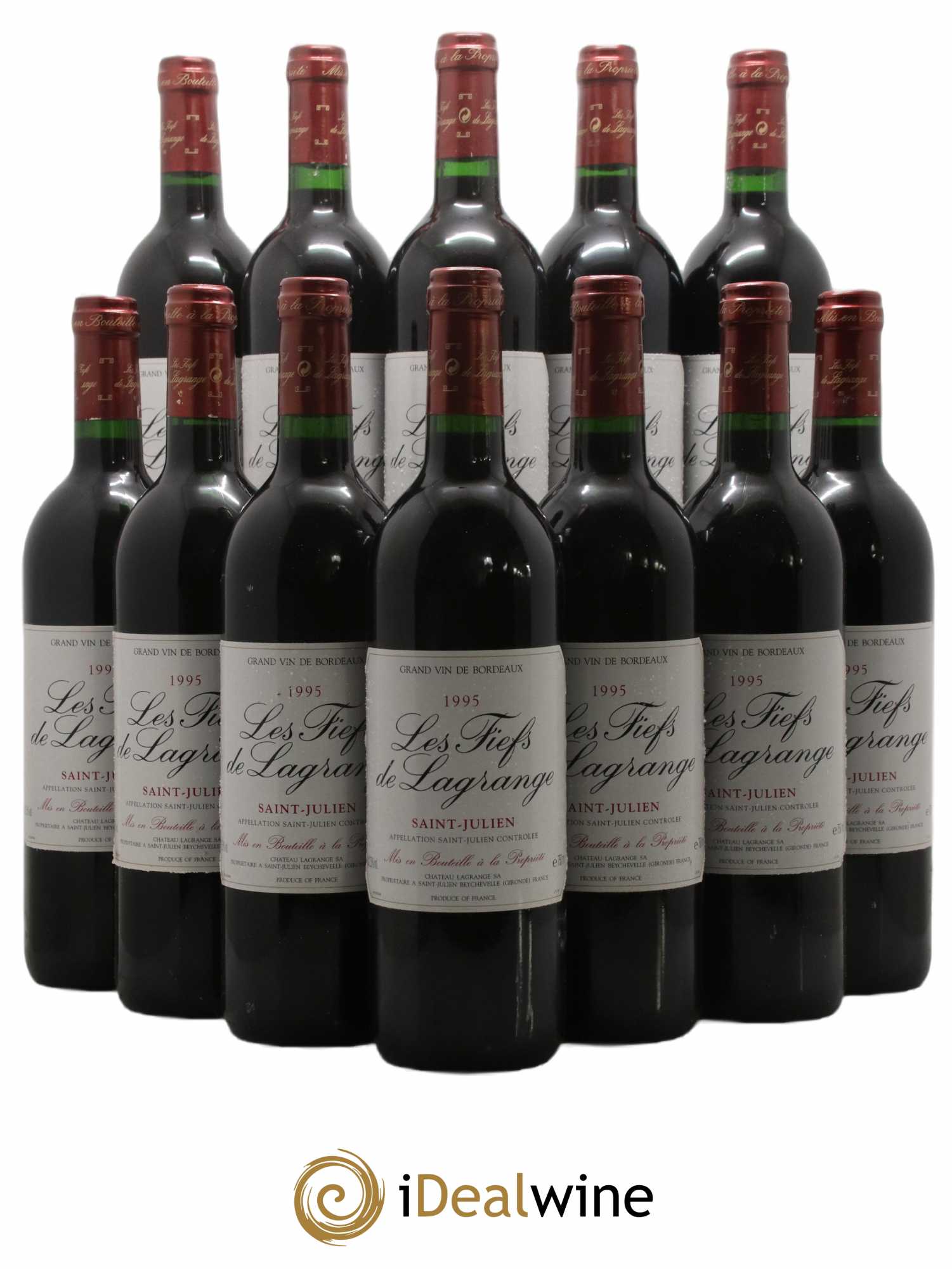 Les Fiefs de Lagrange Second Vin 1995 - Lot de 12 bouteilles - 0