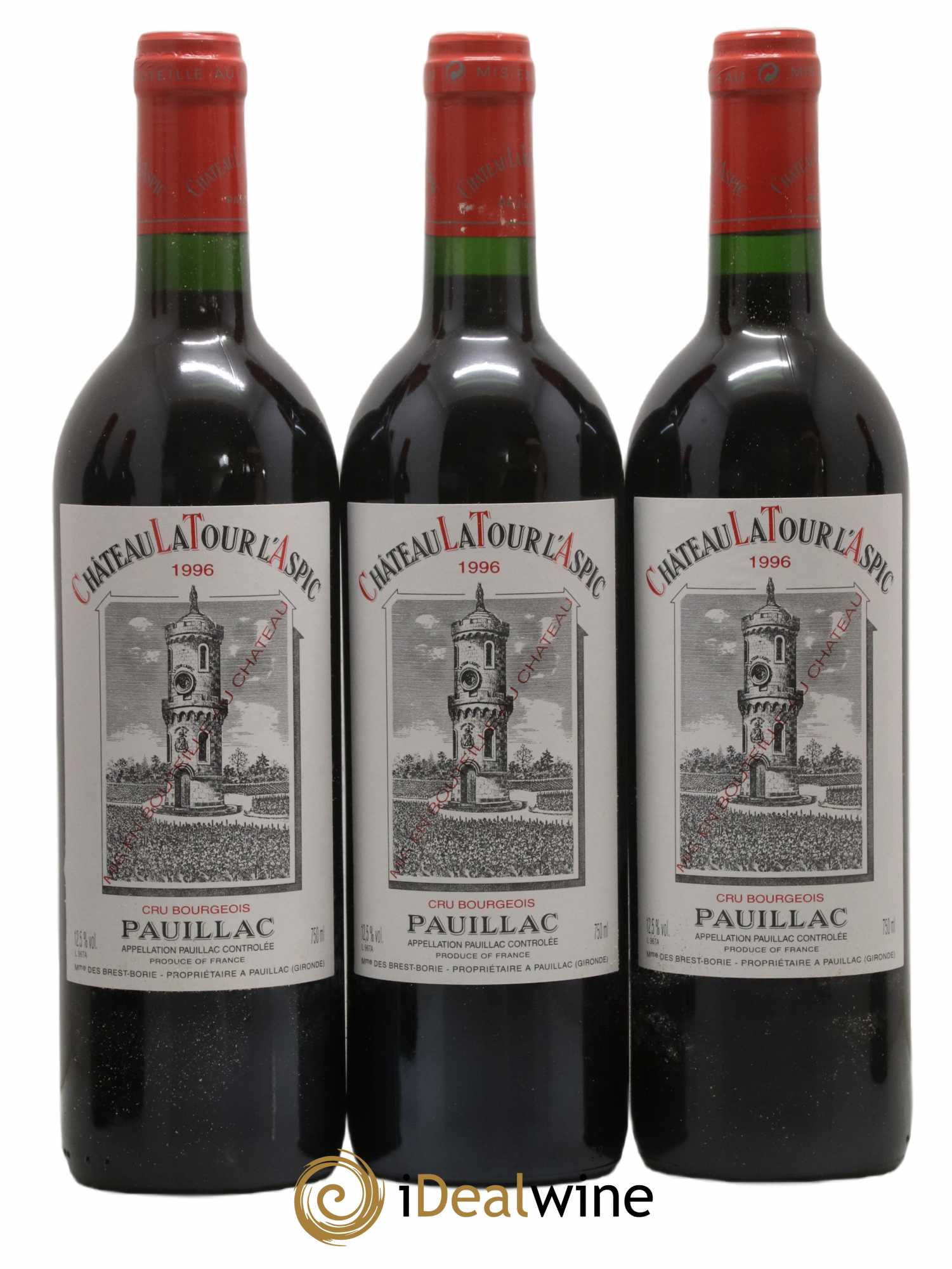 Pauillac Château Tour L'Aspic 1996 - Lot de 12 bouteilles - 3