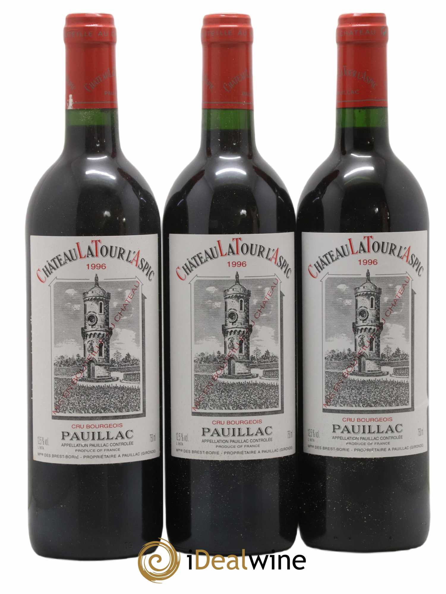Pauillac Château Tour L'Aspic 1996 - Lot de 12 bouteilles - 4