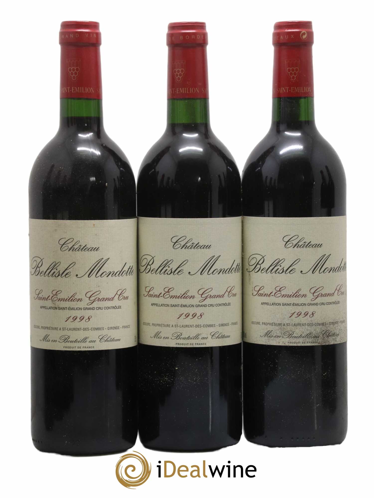 Château Bellisle Mondotte 1998 - Lot de 12 bouteilles - 2