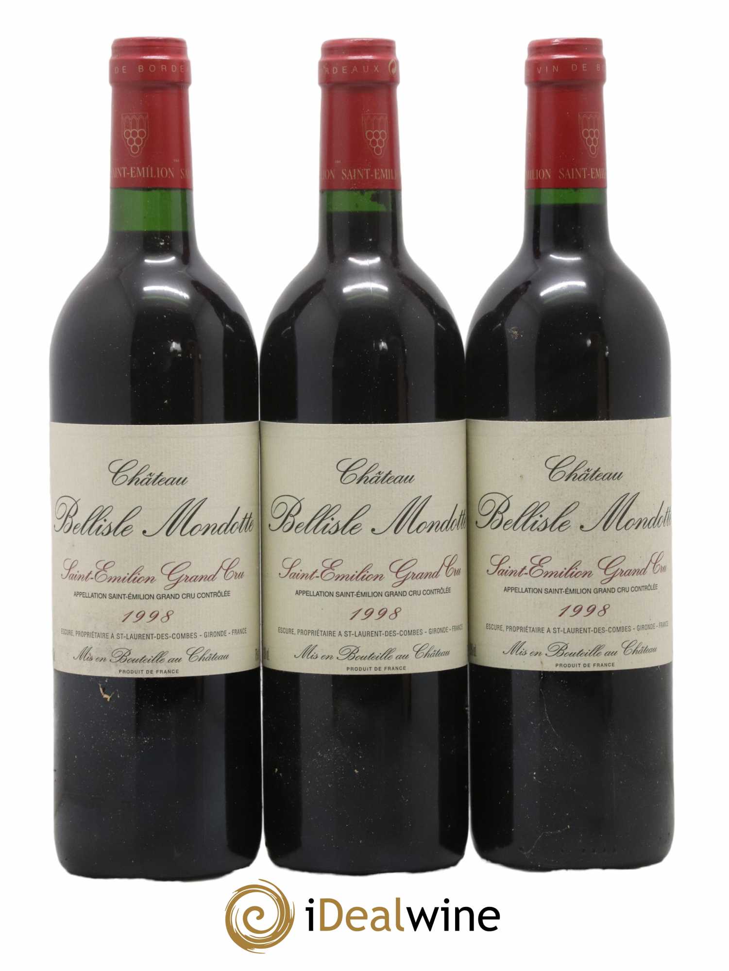 Château Bellisle Mondotte 1998 - Lot de 12 bouteilles - 4