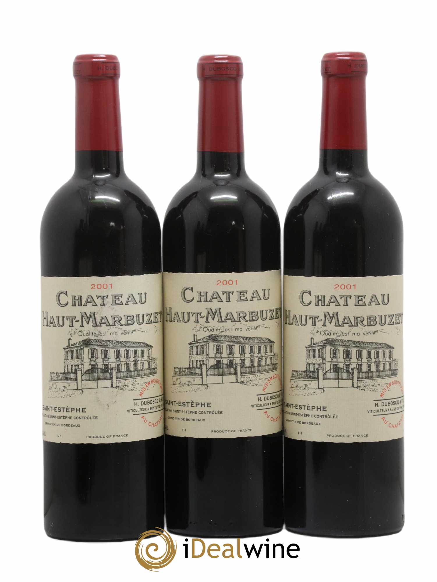 Château Haut Marbuzet 2001 - Lot de 6 bouteilles - 2