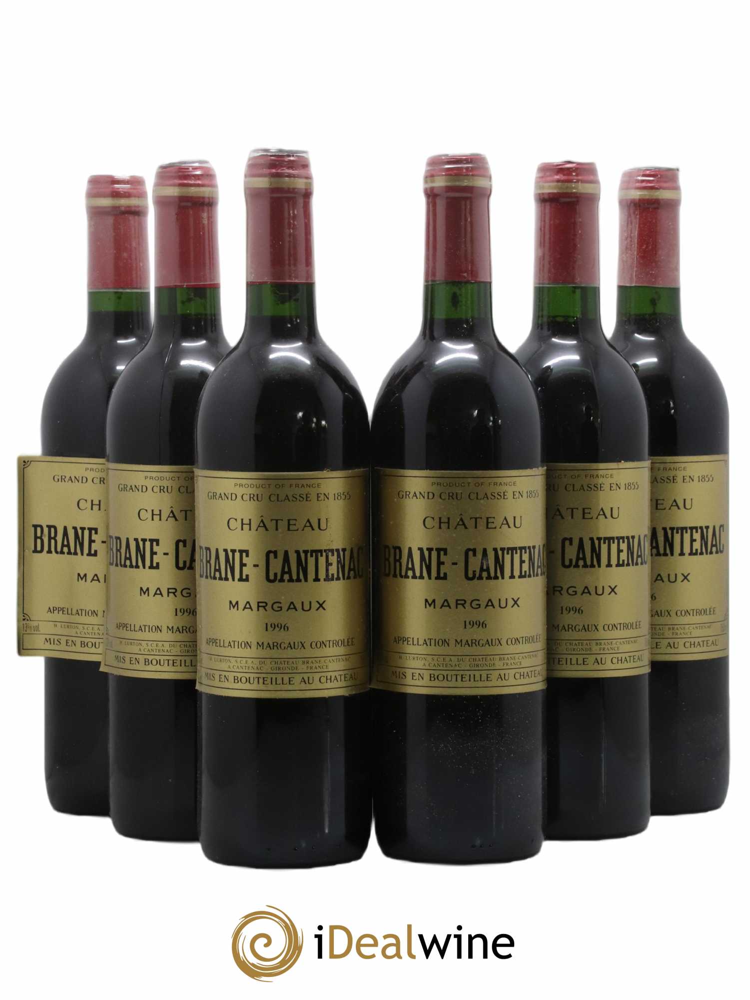 Château Brane Cantenac 2ème Grand Cru Classé 1996 - Lot de 6 bouteilles - 0