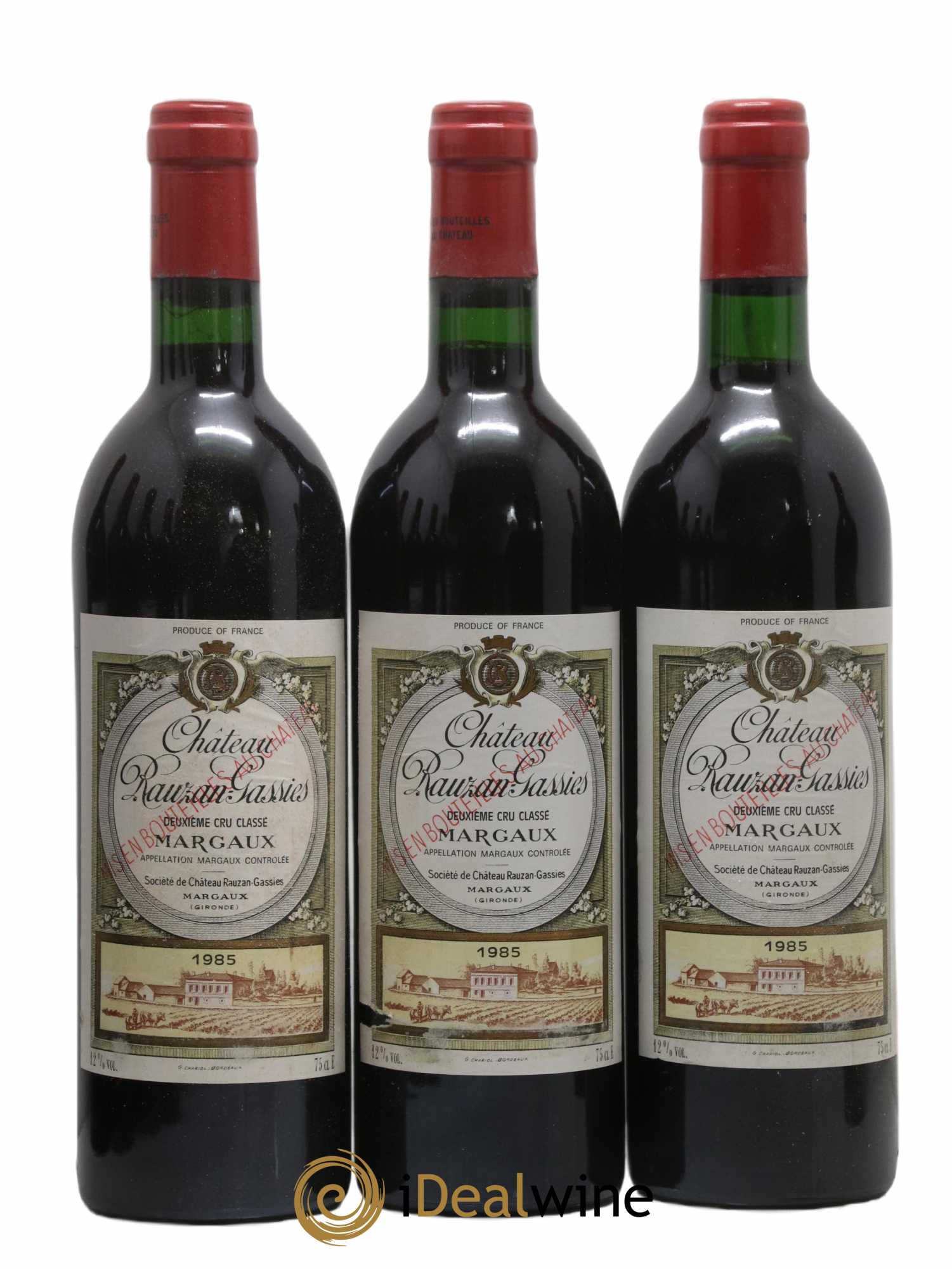 Château Rauzan-Gassies 2ème Grand Cru Classé 1985 - Lot of 12 bottles - 2