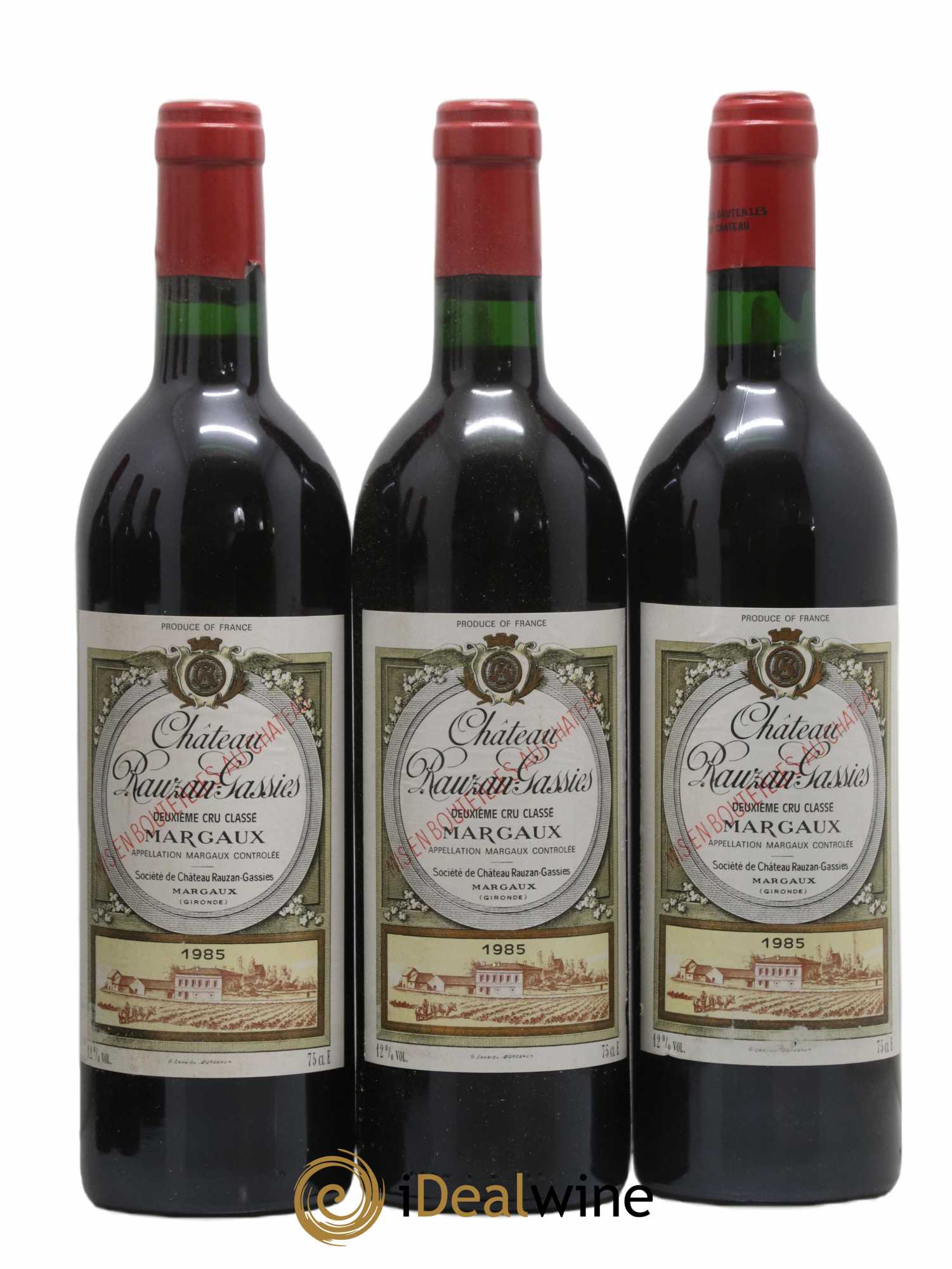 Château Rauzan-Gassies 2ème Grand Cru Classé 1985 - Lot of 12 bottles - 3