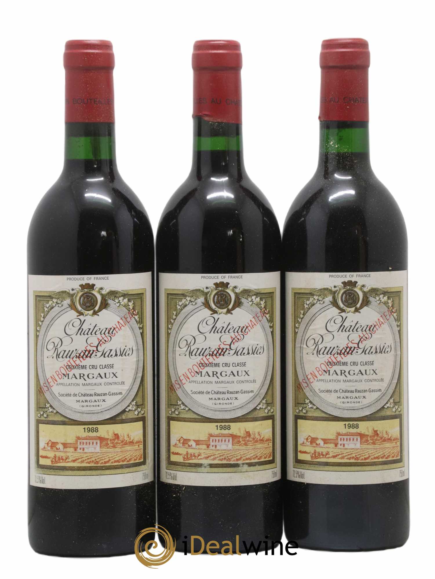 Château Rauzan-Gassies 2ème Grand Cru Classé 1988 - Lot de 12 bouteilles - 4