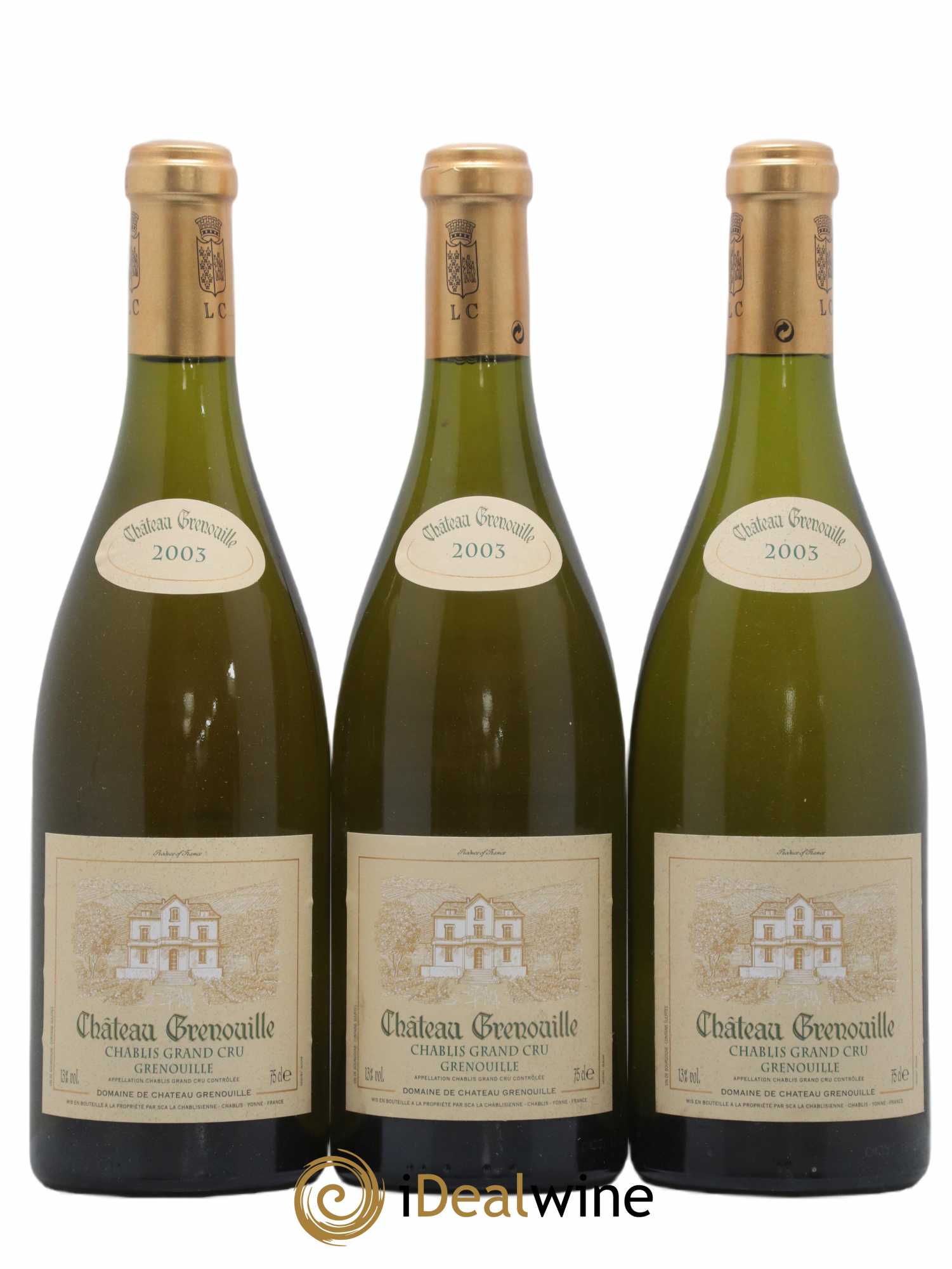 Chablis Grand Cru Grenouilles Château Grenouille - La Chablisienne 2003 - Lot de 6 bouteilles - 1